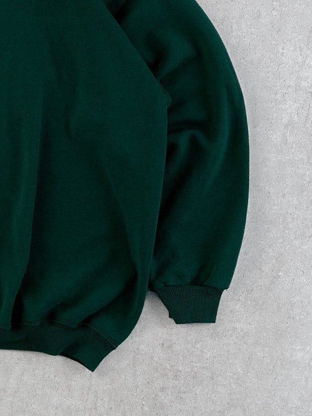 Vintage 90s Pine Green Blank Crewneck (XXL)