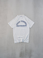 Vintage 80s White Single Stitched West Virginia Champion University Tee (XS)I