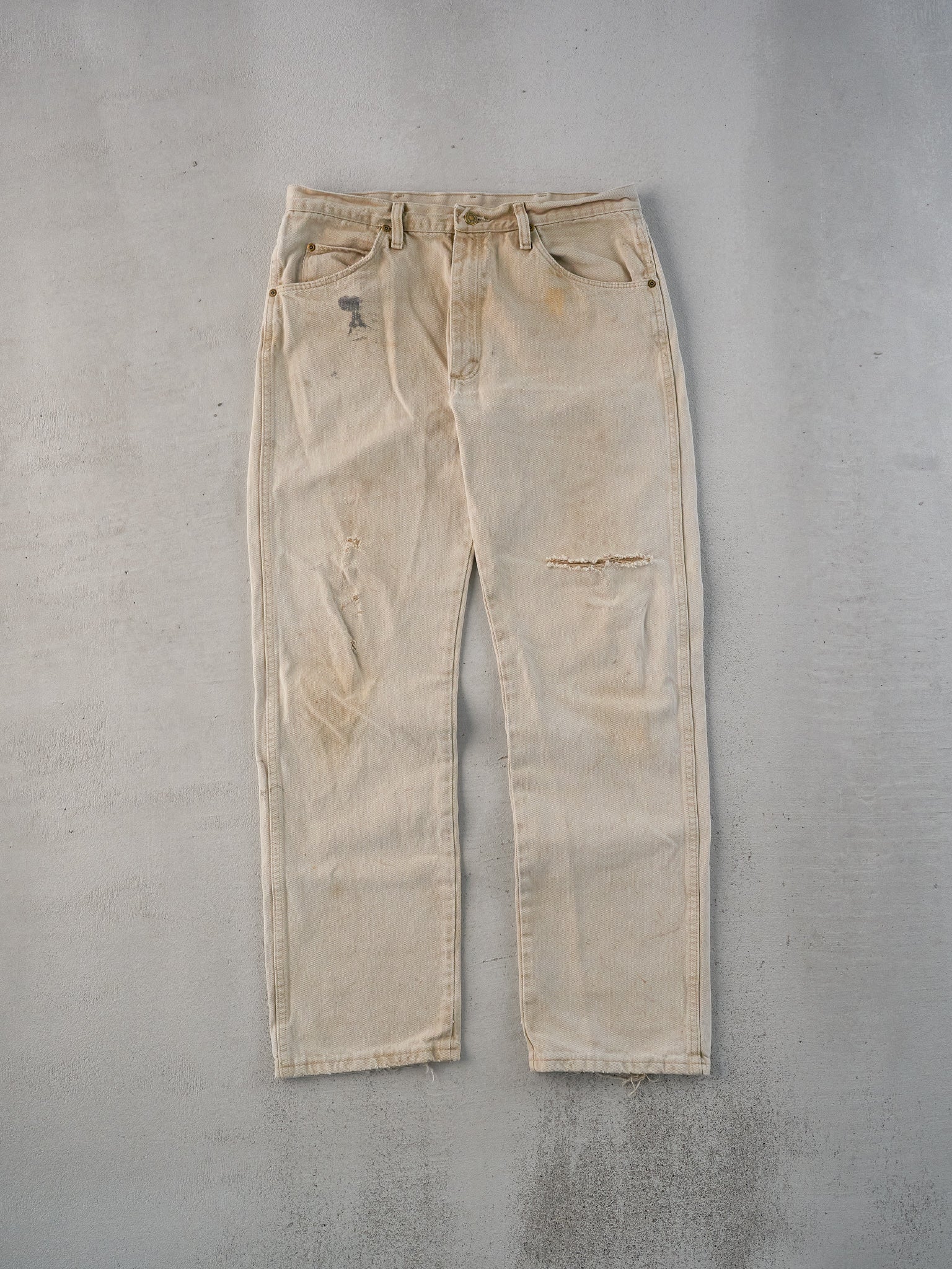 Vintage 90s Khaki Wrangler Denim Jeans (34x32)