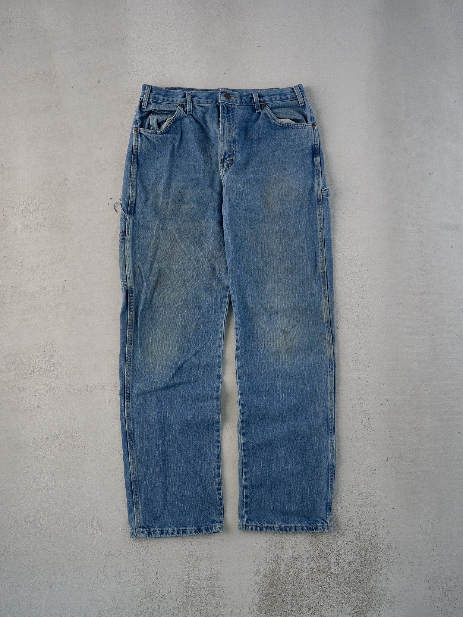 Vintage 90s Dark Blue Dickies Workwear Carpenter Pants (32x34)