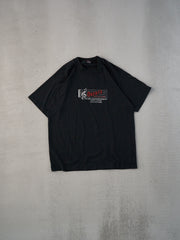 Vintage 90s Black Single Stitched Oscar's Production Graphic Tee (M)