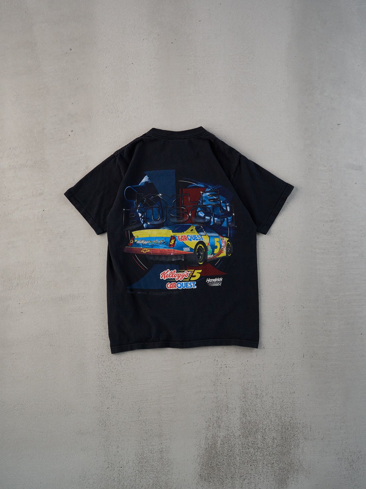 Vintage 07' Black Kyle Busch Nascar Racing Graphic Tee (S)