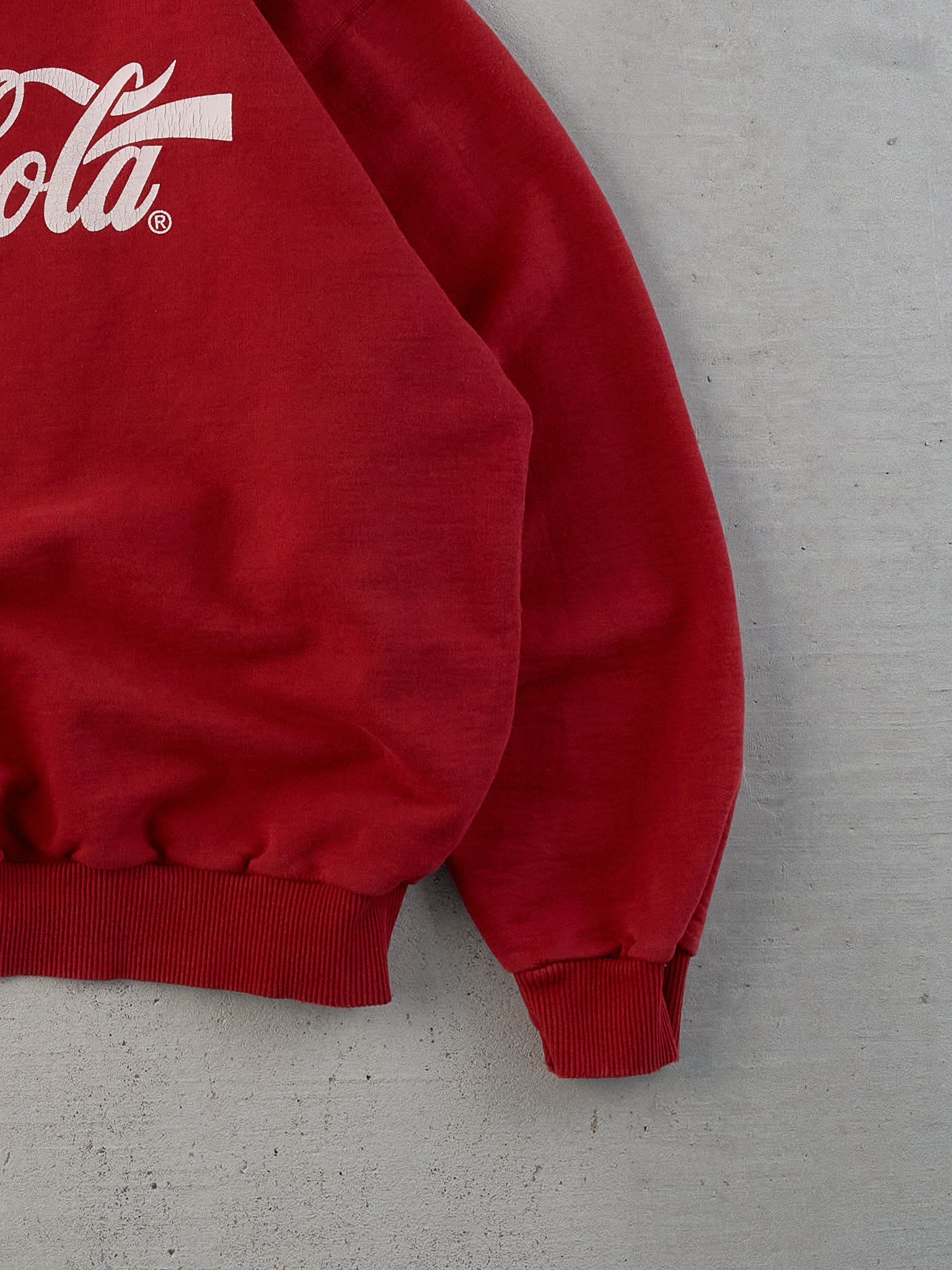 Vintage 90s Red Coca Cola Enjoy Graphic Crewneck (XL)