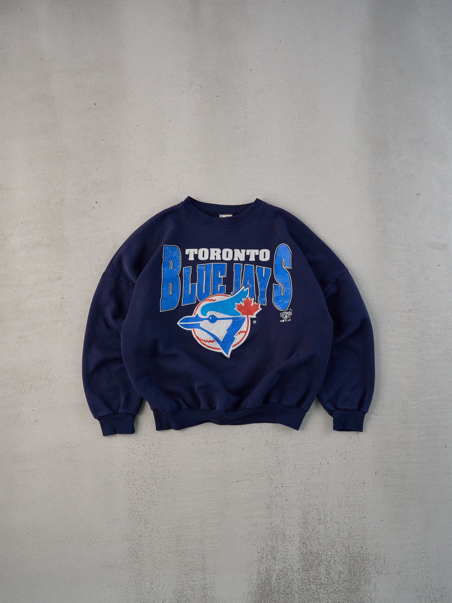 Vintage 94' Navy Blue Toronto Blue Jays Graphic Crewneck (M)