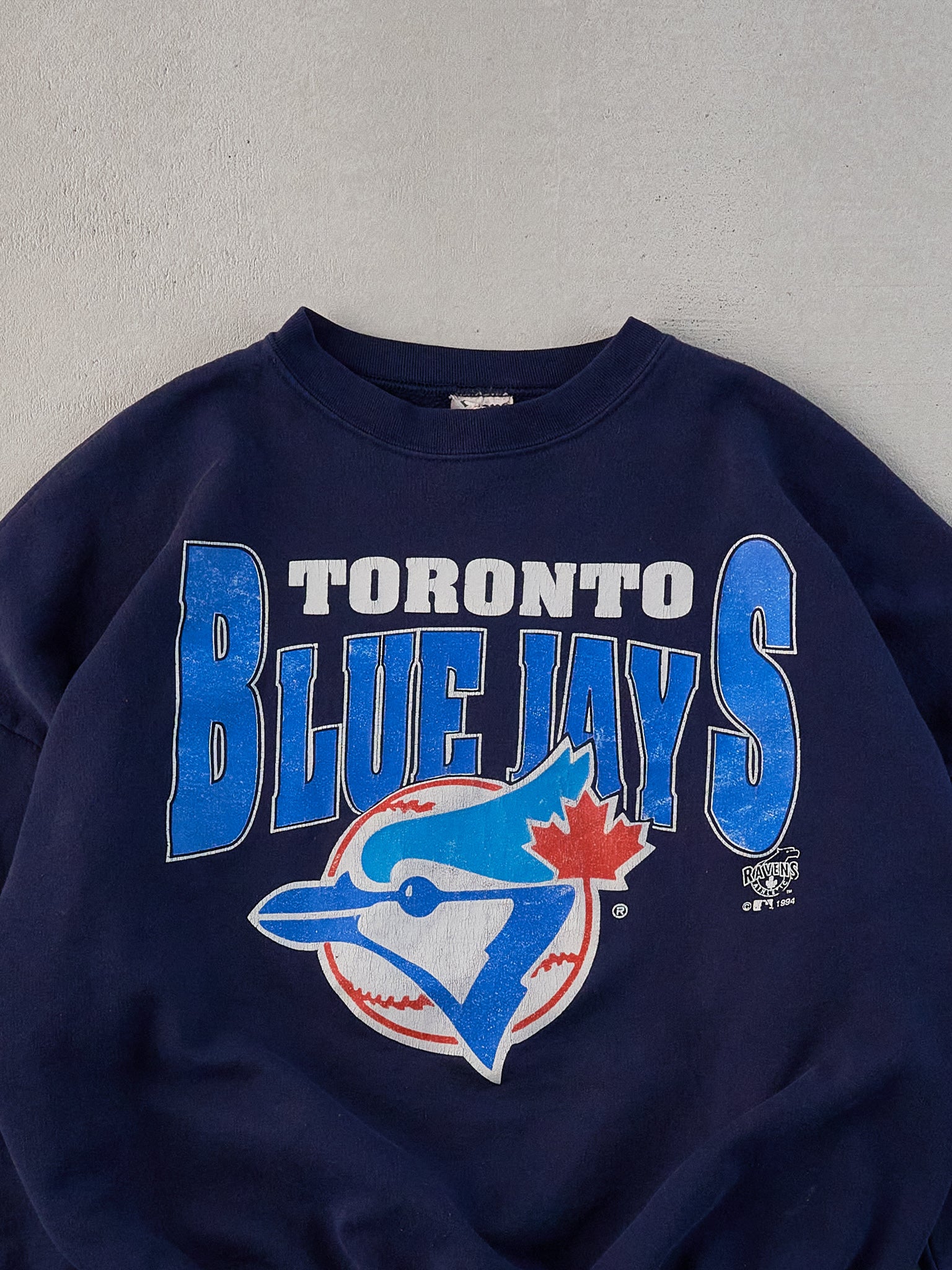 Vintage 94' Navy Blue Toronto Blue Jays Graphic Crewneck (M)