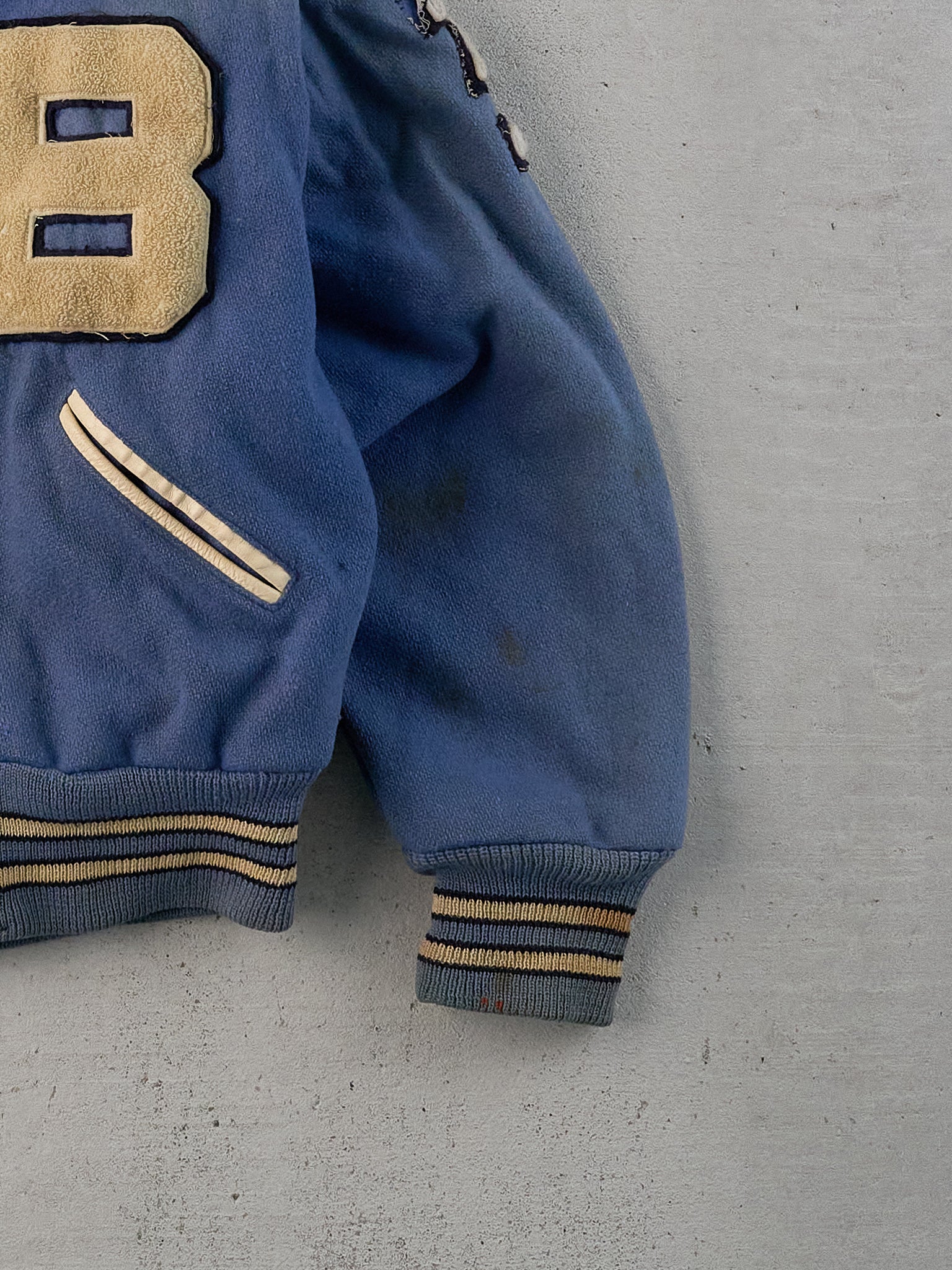 Vintage 76' Baby Blue Bengals Varsity Jacket (M)