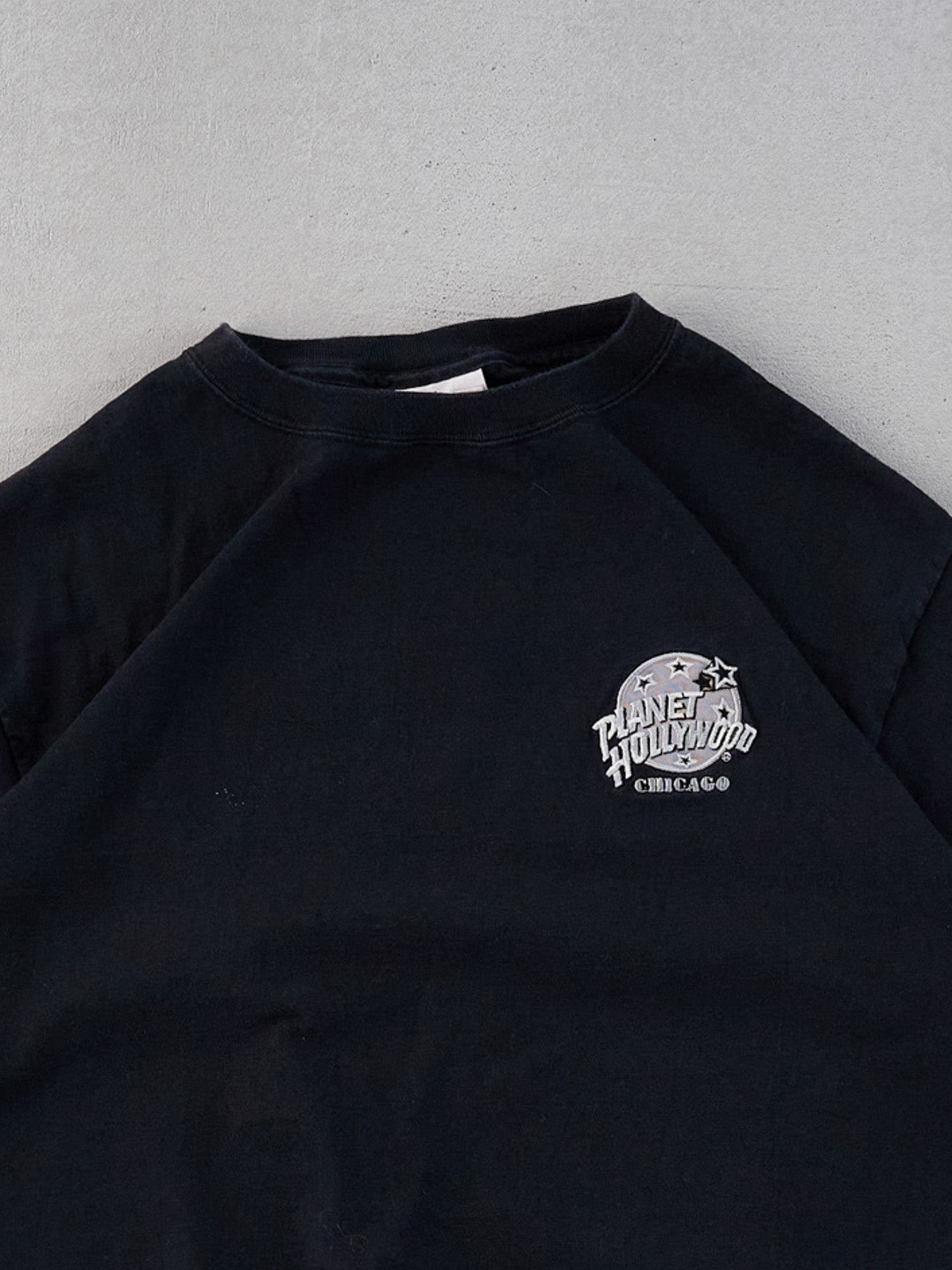 Vintage 90s Black Cafe Hollywood Chicago Tee (M)