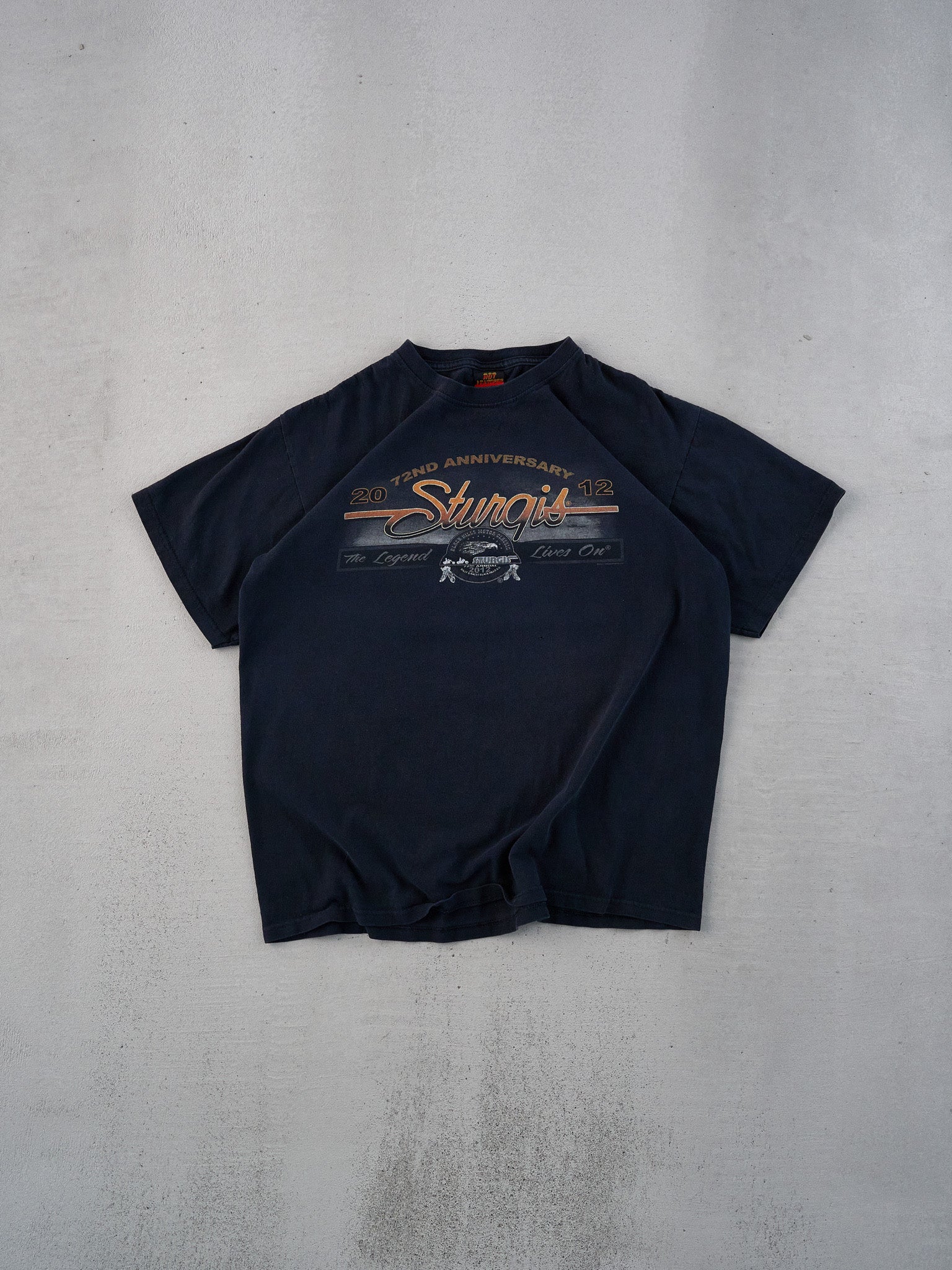 Vintage 12' Black Sturgis Biker Graphic Tee (M)