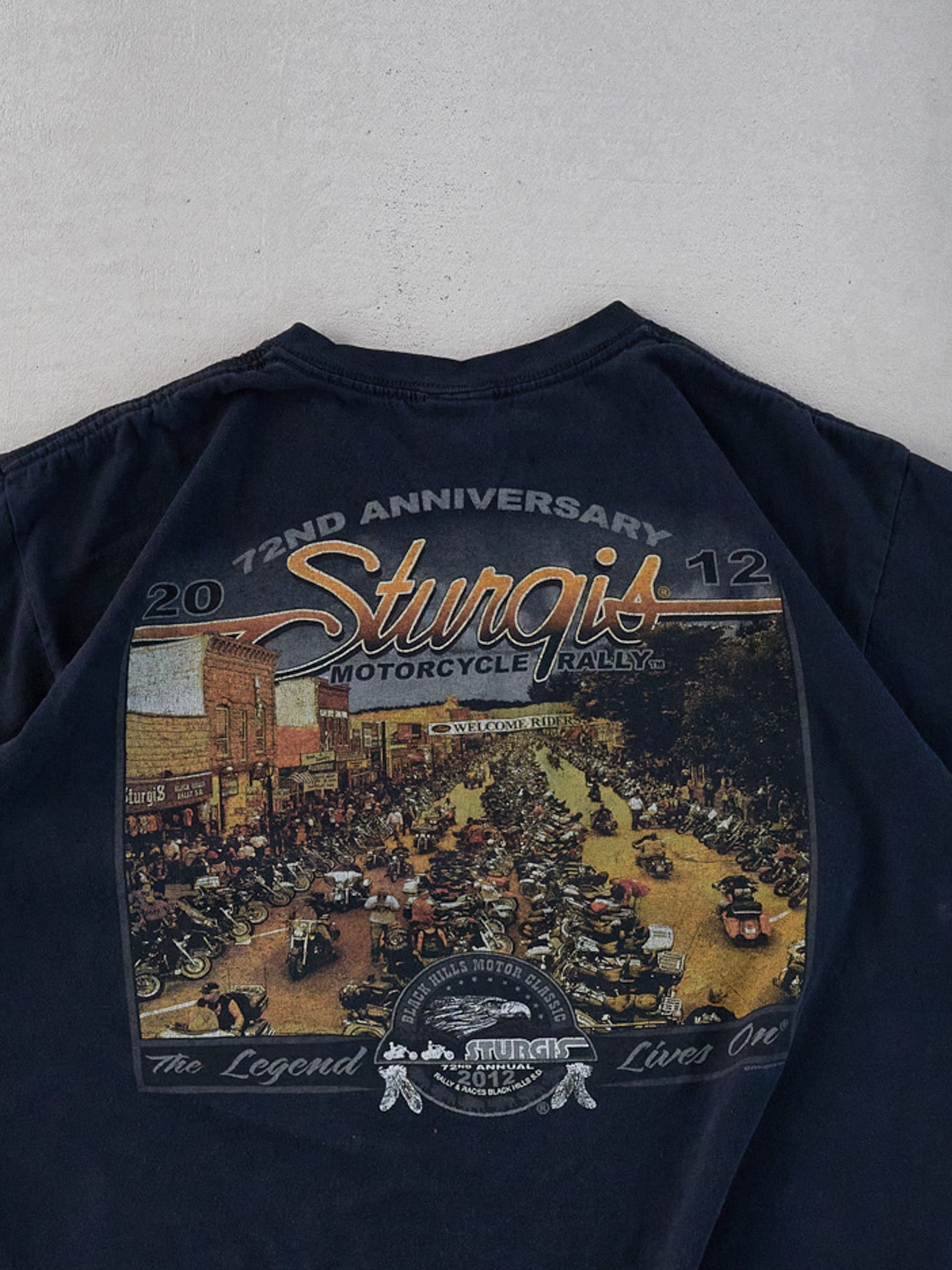 Vintage 12' Black Sturgis Biker Graphic Tee (M)