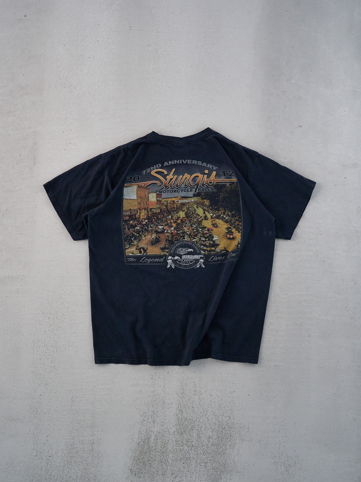 Vintage 12' Black Sturgis Biker Graphic Tee (M)