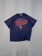 Vintage 07' Navy Blue Minnesota Twins Graphic Tee (M)