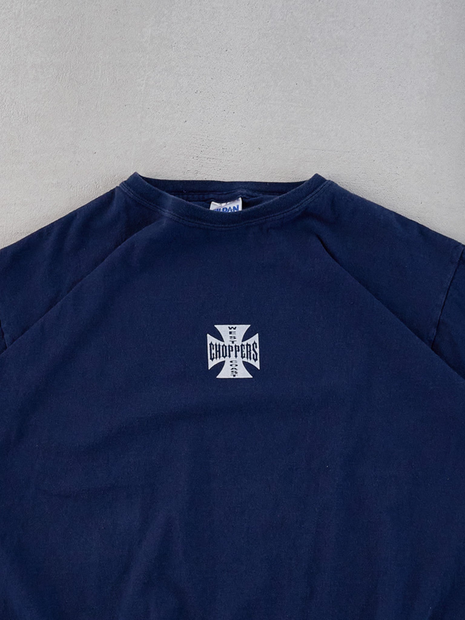 Vintage 90s Blue West Side Chopper Tee (M)