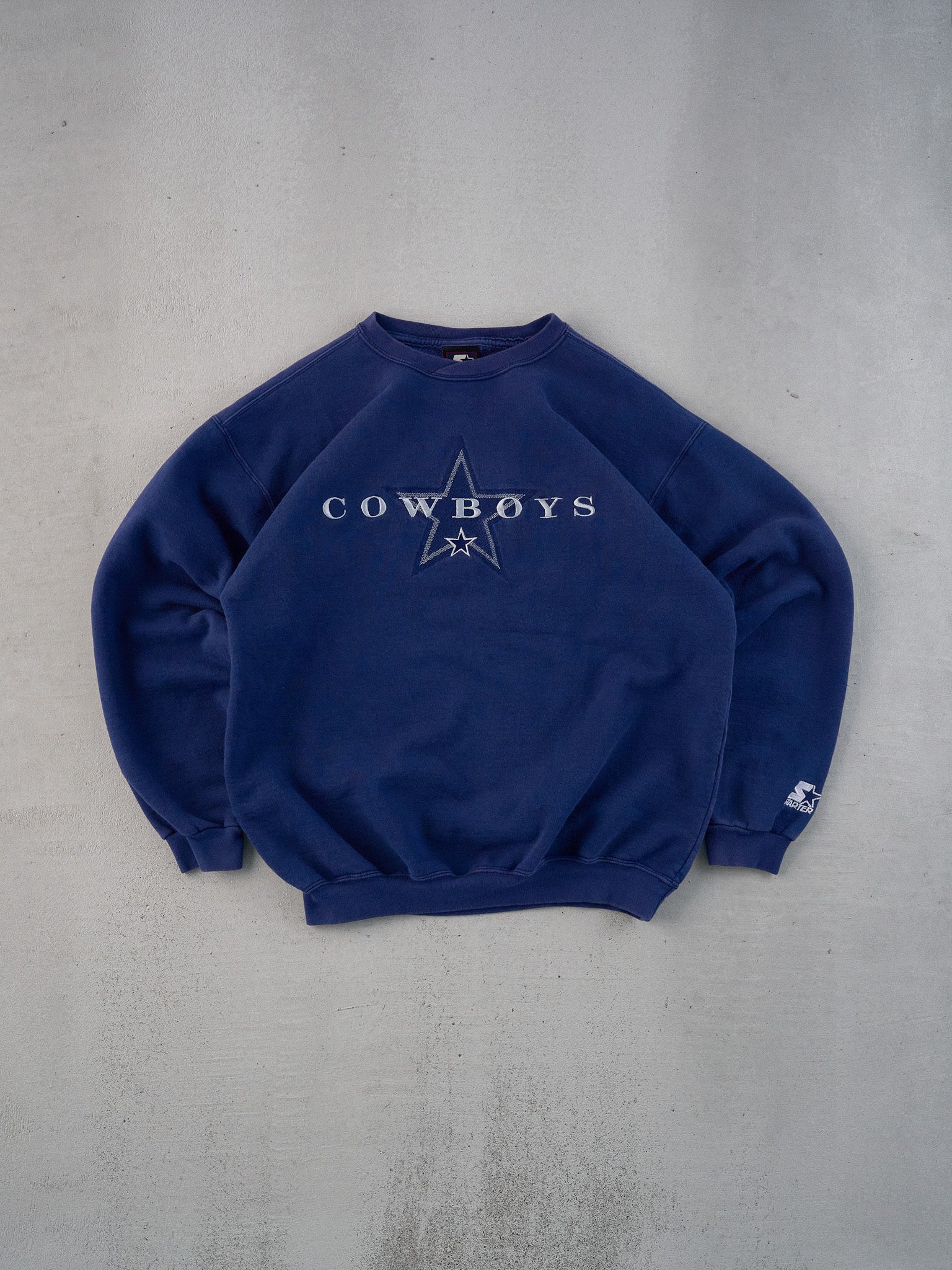 Vintage 90s Navy Blue Dallas Cowboys Starters Crewneck (M)