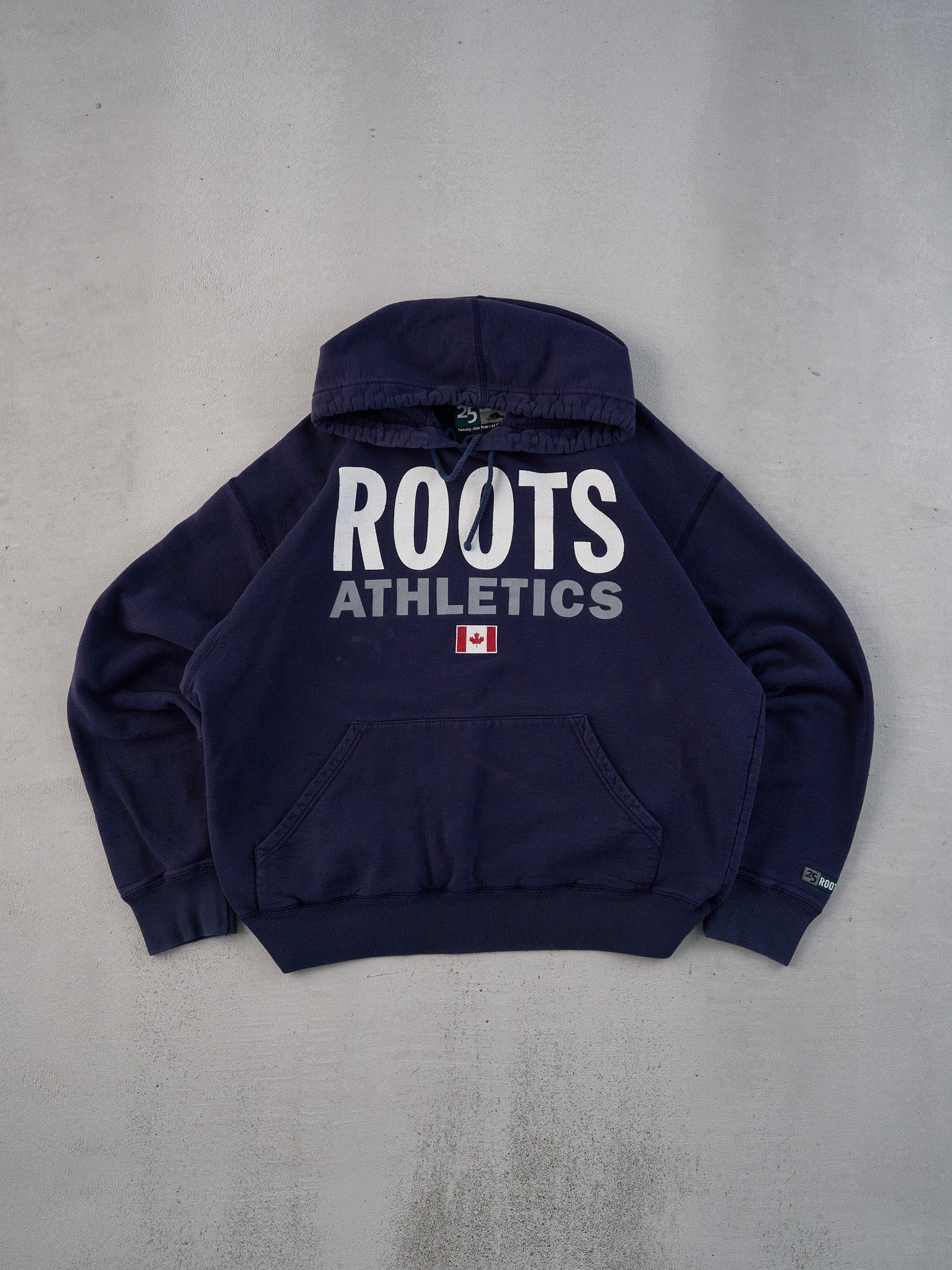 Vintage 90s Blue Roots Athletics Canada Hoodie (M/L)