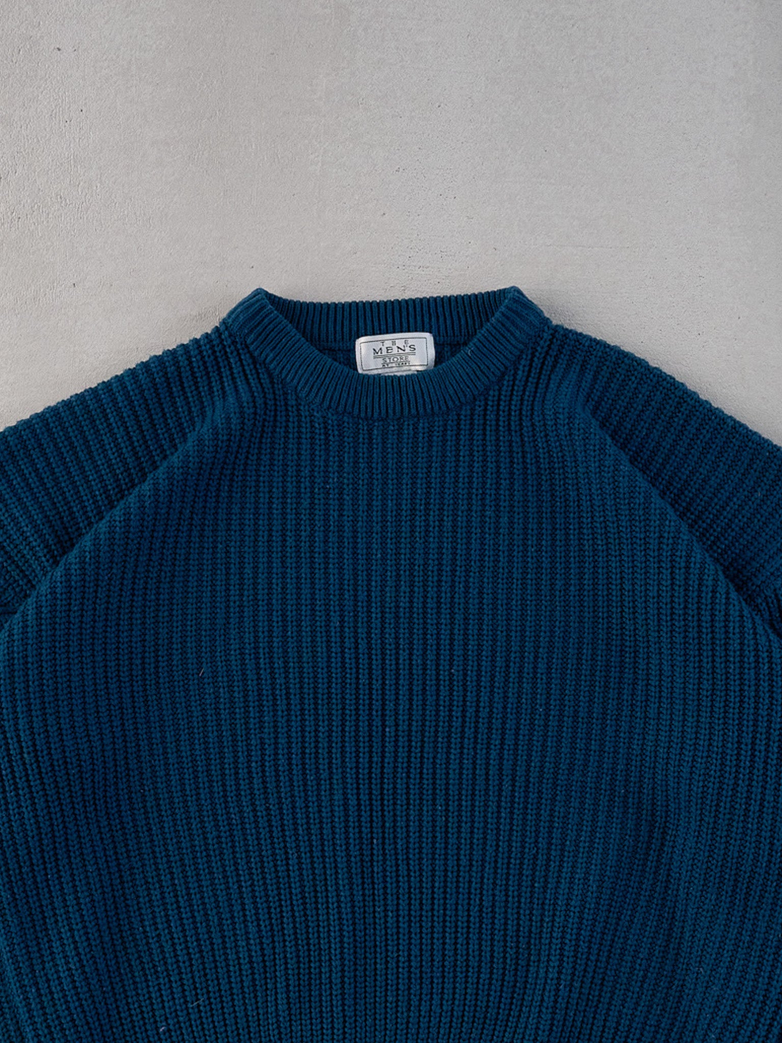 Vintage 70s Teal Blue Sears Knit Sweater (M/L)