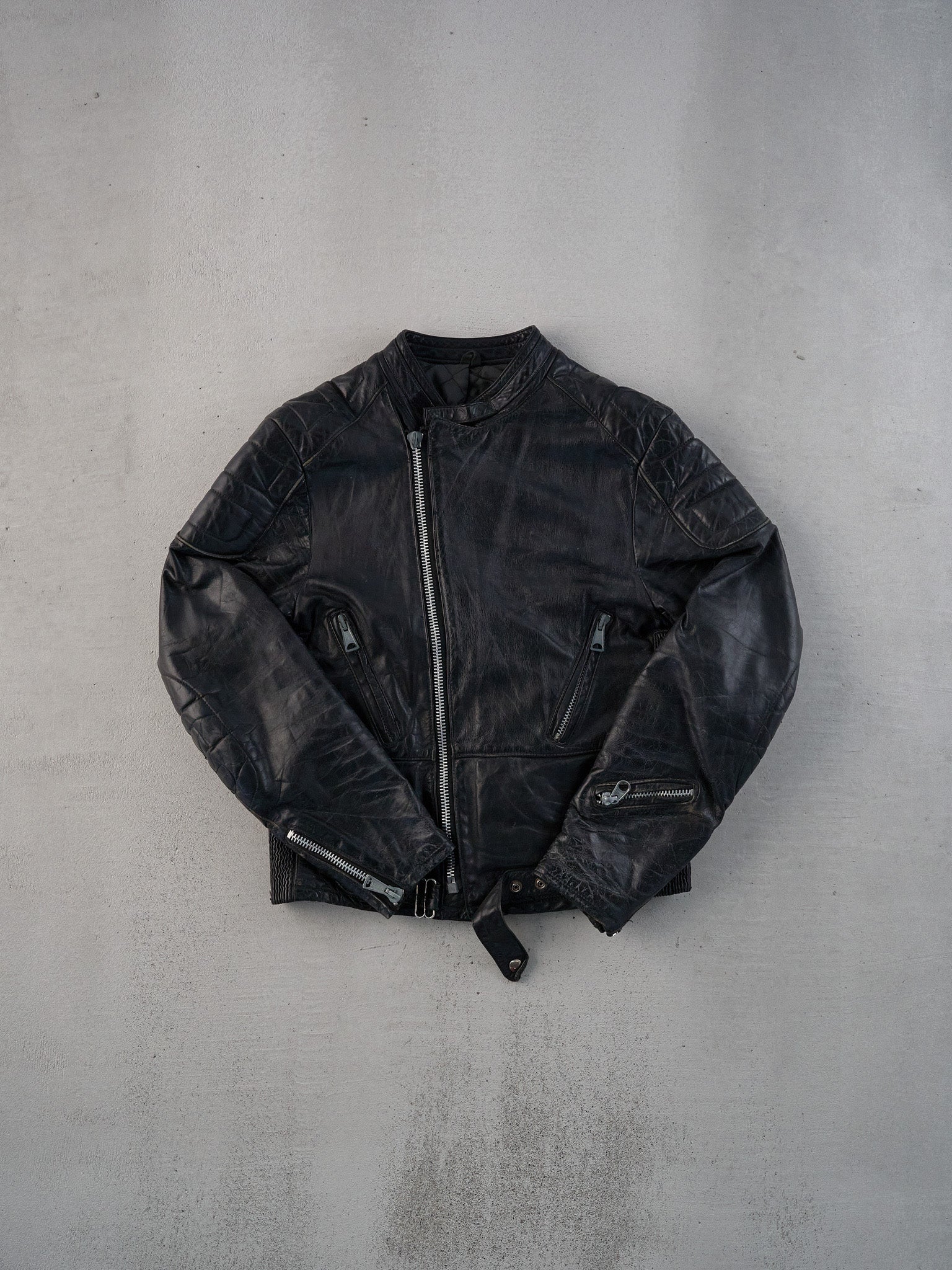 Vintage 90s Black Leather Jacket (S)