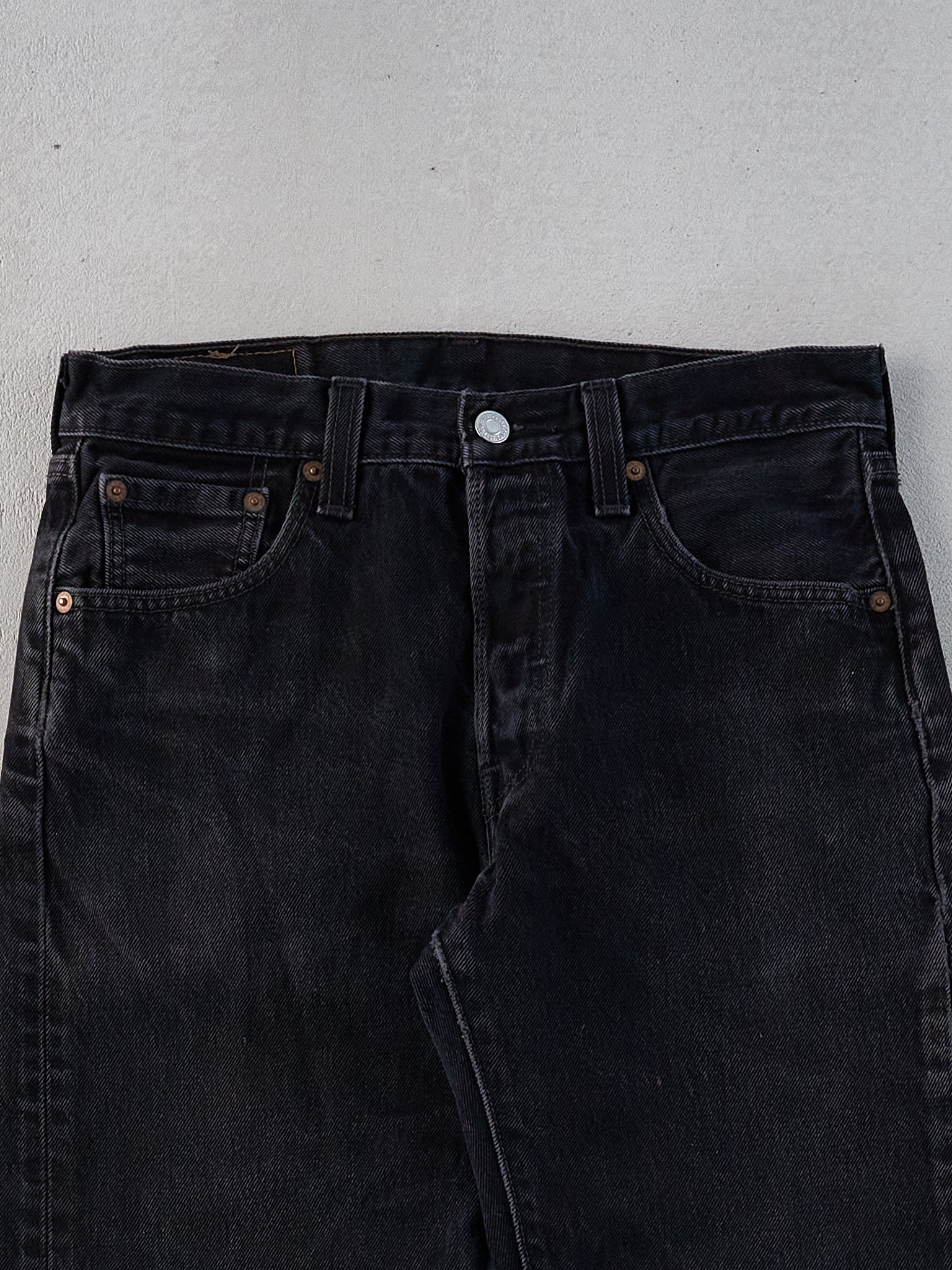 Vintage 90s Black Levi's 501 Denim Jeans (30x30)