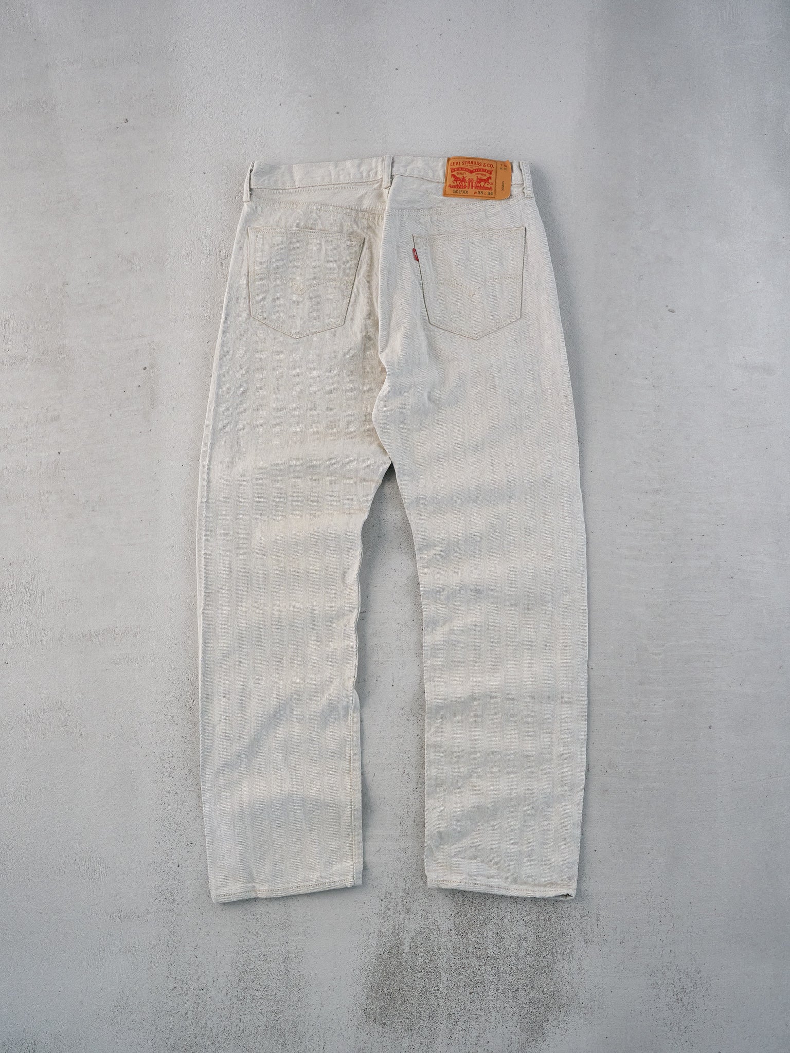 Vintage 90s White Levi's 501 Denim Jeans (32x32)