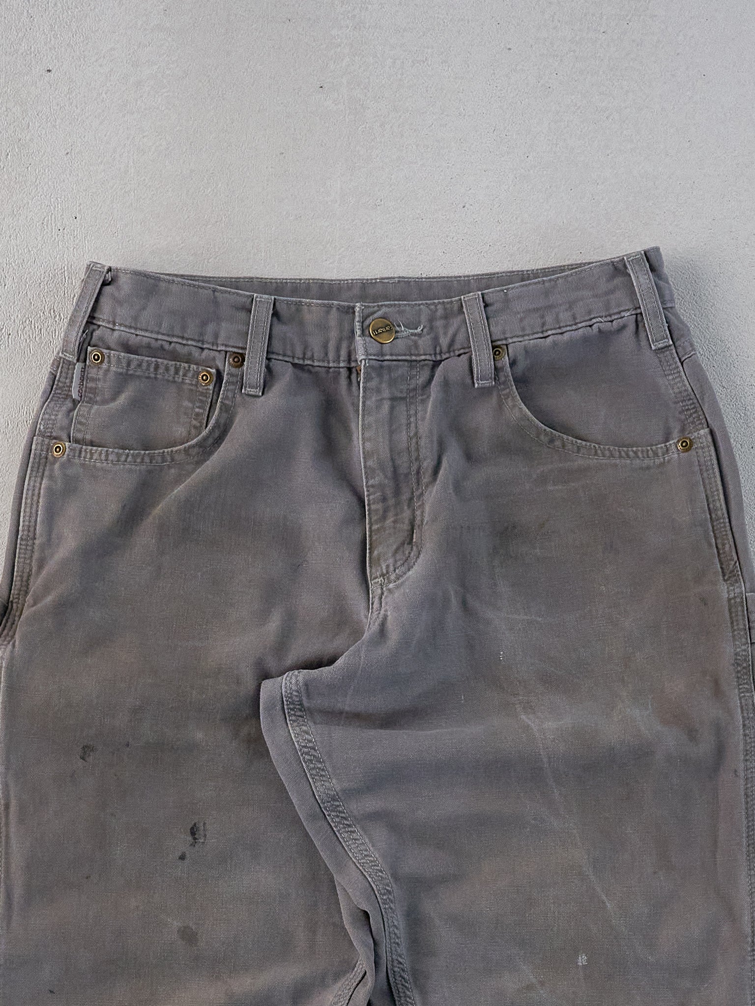 Vintage 90s Grey Carhartt Dungeree Carpenter Pants (28x28)