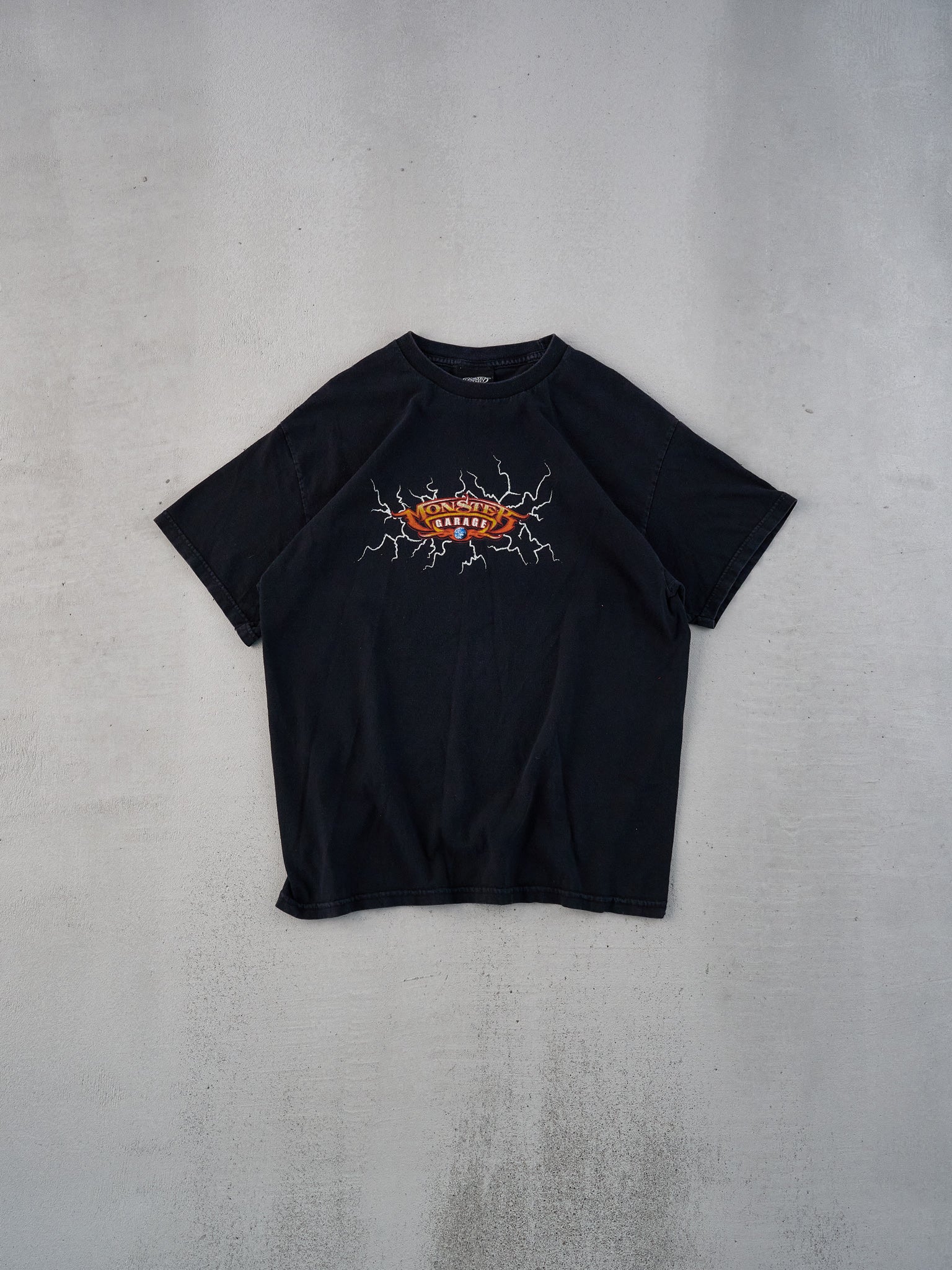 Vintage 90s Black Monster Garage Graphic Tee (S)