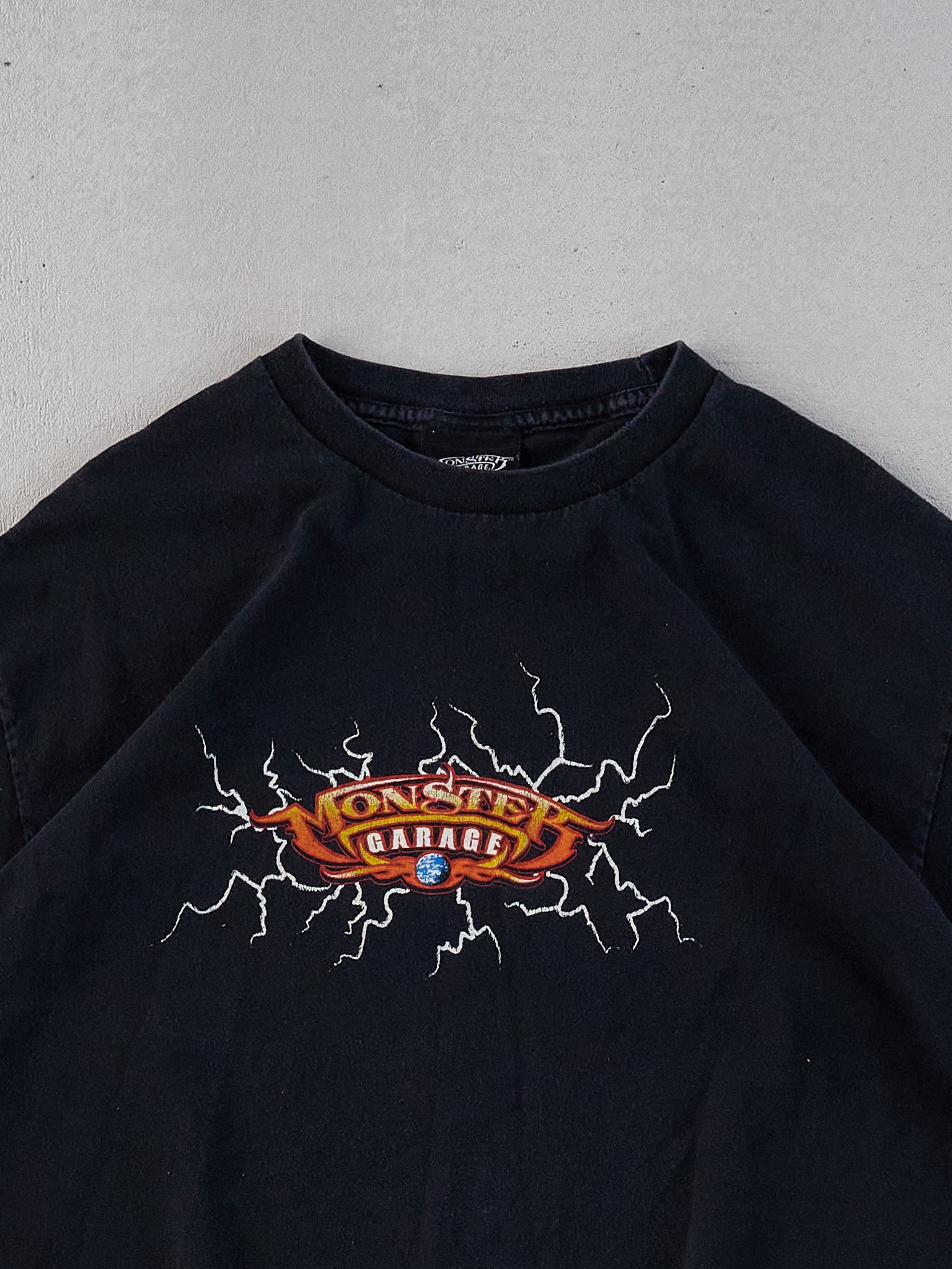 Vintage 90s Black Monster Garage Graphic Tee (S)
