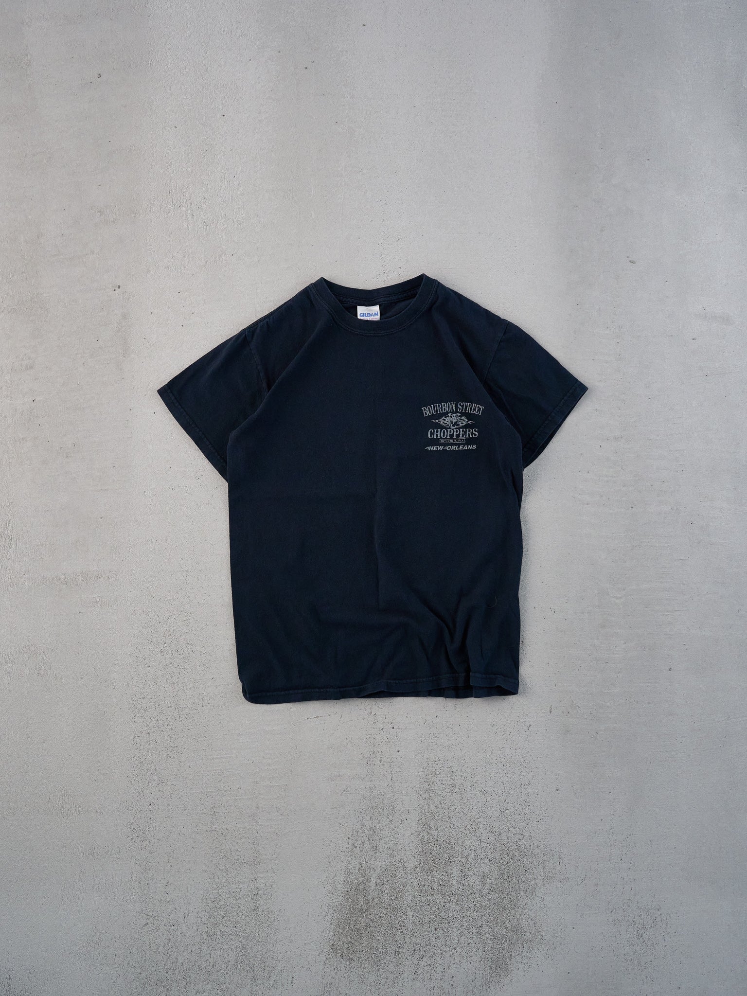 Vintage Y2k Black Burbon Street Choppers Tee (XS)