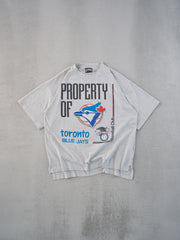 Vintage 92 Grey Single Stitched Toronto Blue Jays Graphic Tee (M/L)