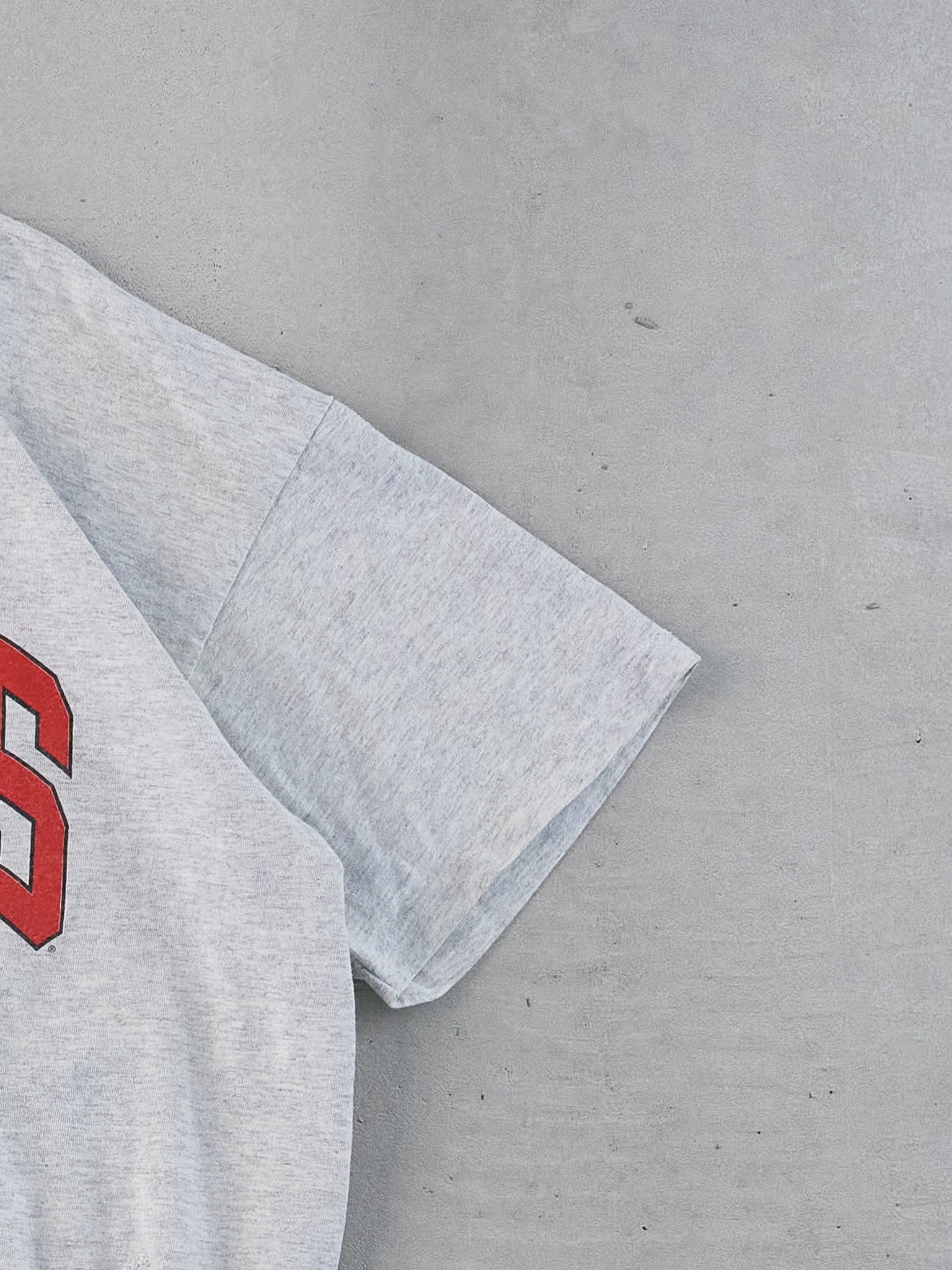 Vintage 90s Grey Single Stitched Rutgers Boxy Tee (M)