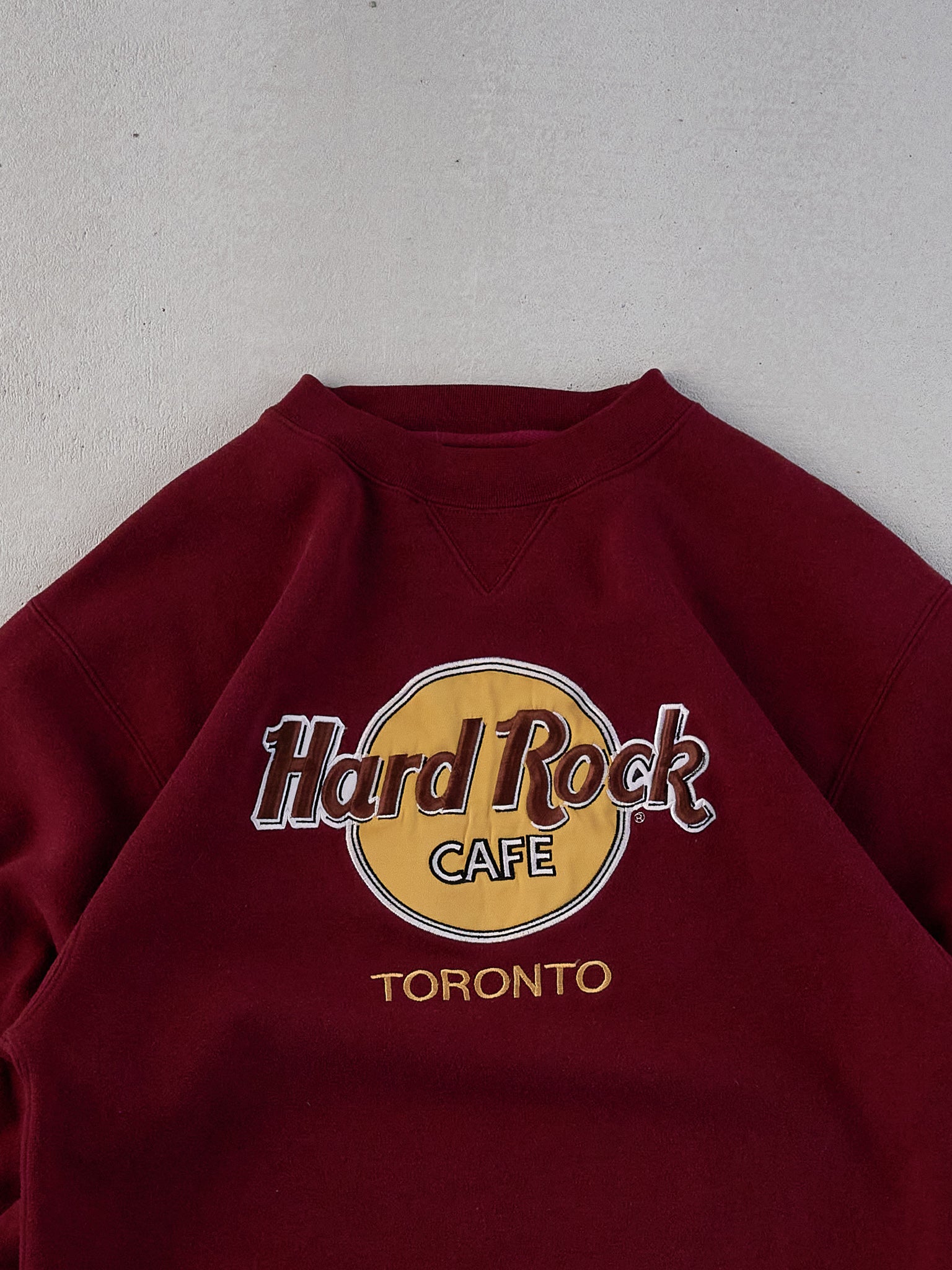 Vintage 90s Maroon Hardrock Cafe Toronto Crewneck (M)