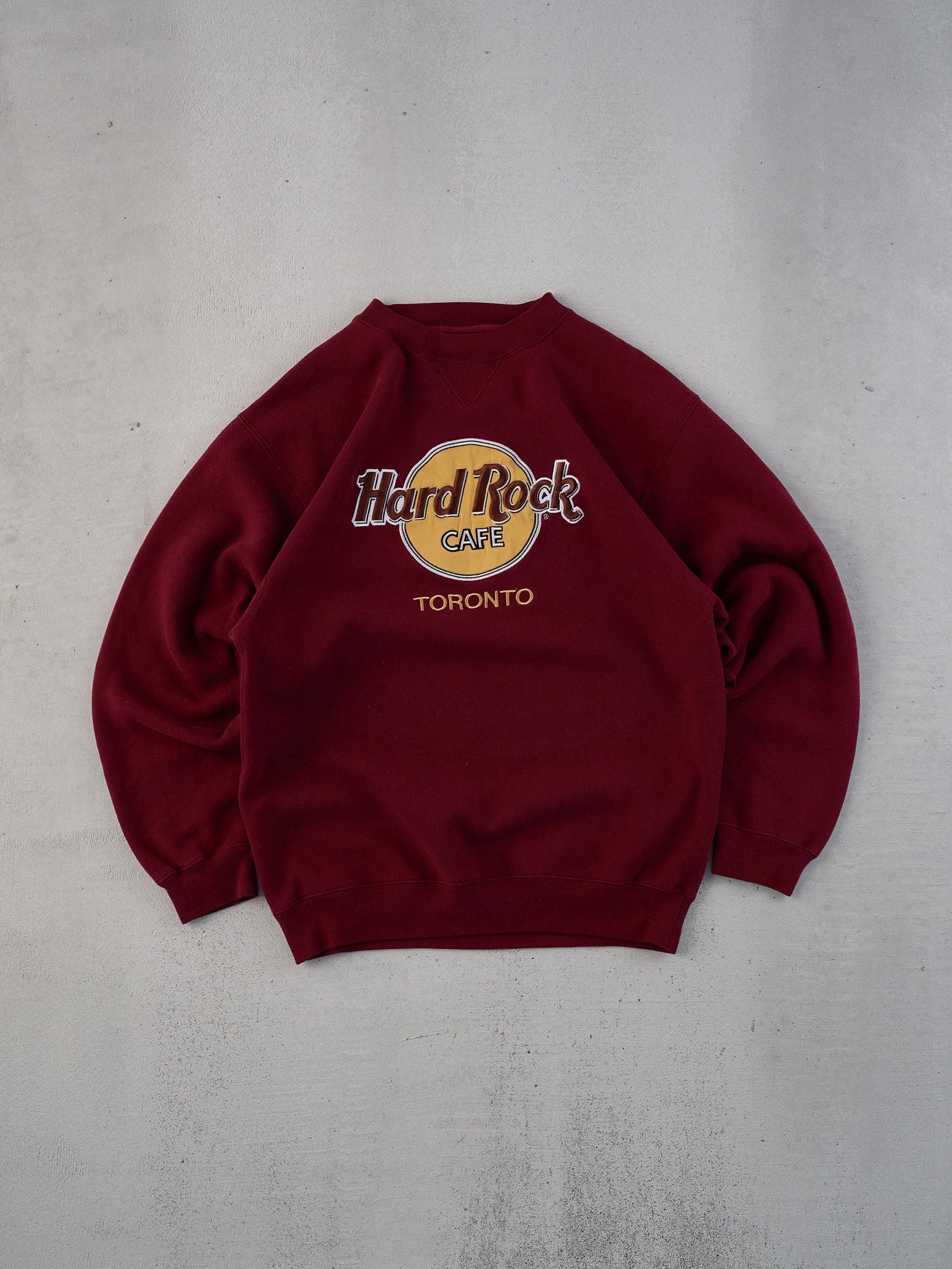 Vintage 90s Maroon Hardrock Cafe Toronto Crewneck (M)