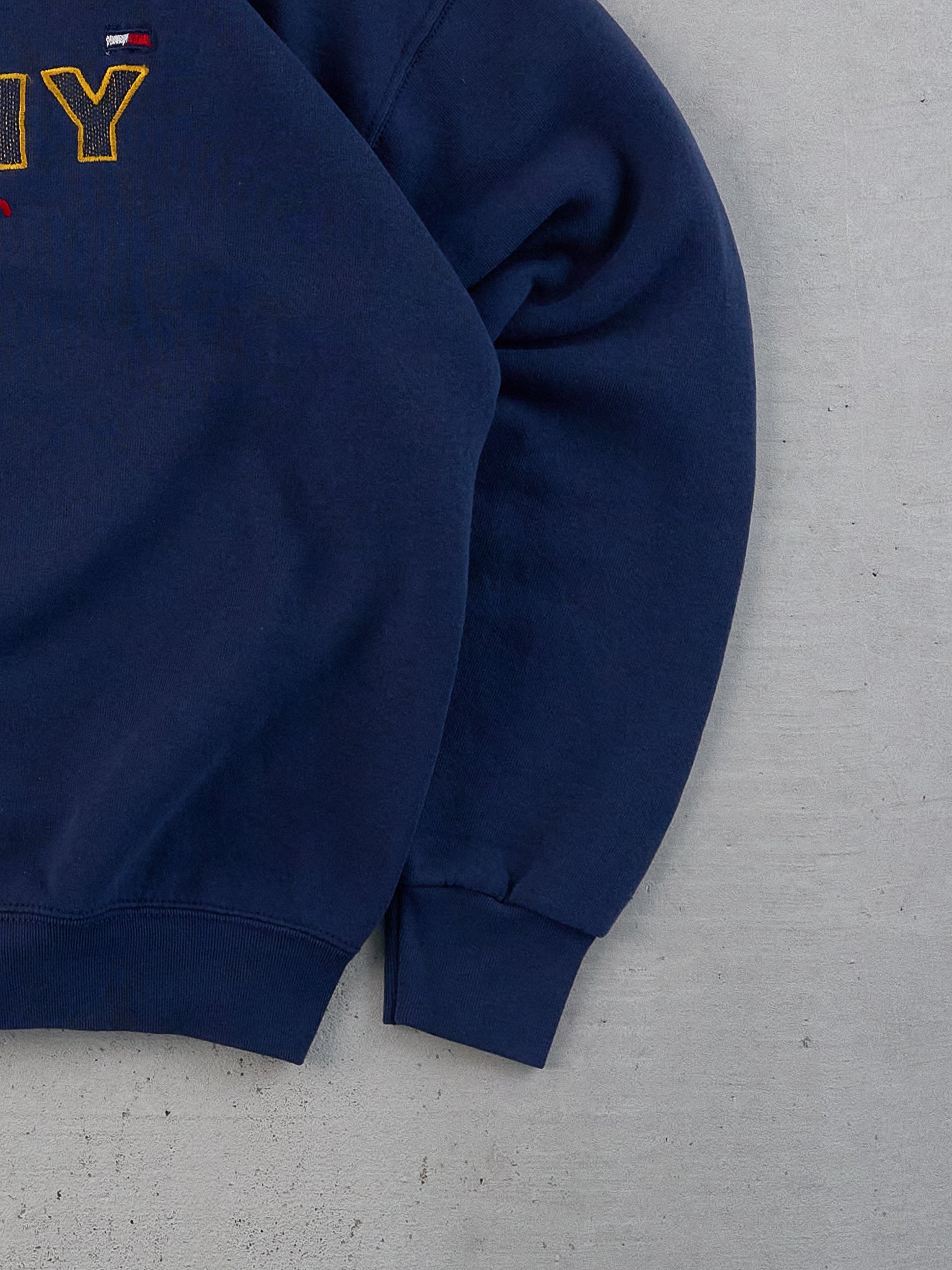 Vintage 90s Navy Blue Tommy Hilfiger Crewneck (L)