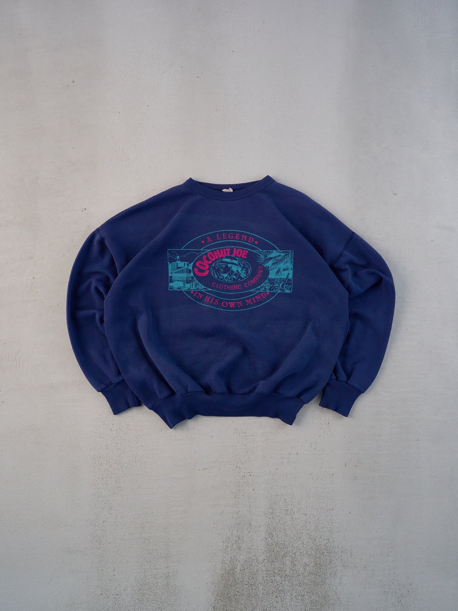 Vintage 80s Navy Blue Coconut Joes Graphic Crewneck (M/L)