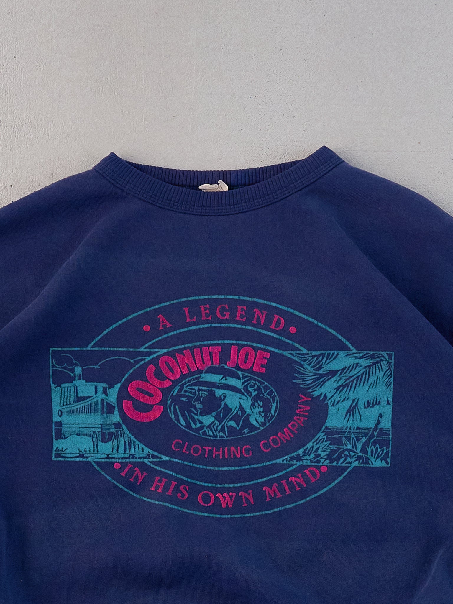 Vintage 80s Navy Blue Coconut Joes Graphic Crewneck (M/L)