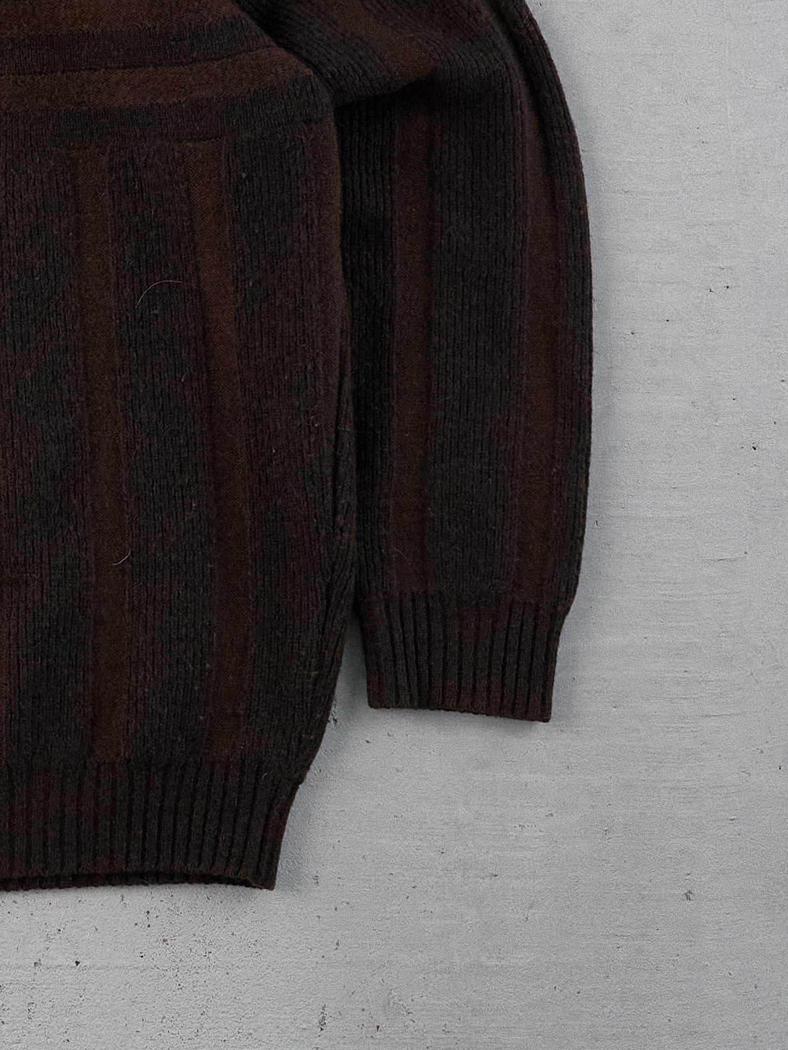 Vintage 80s Brown Patterned Tundra Knit Sweater (M/L)