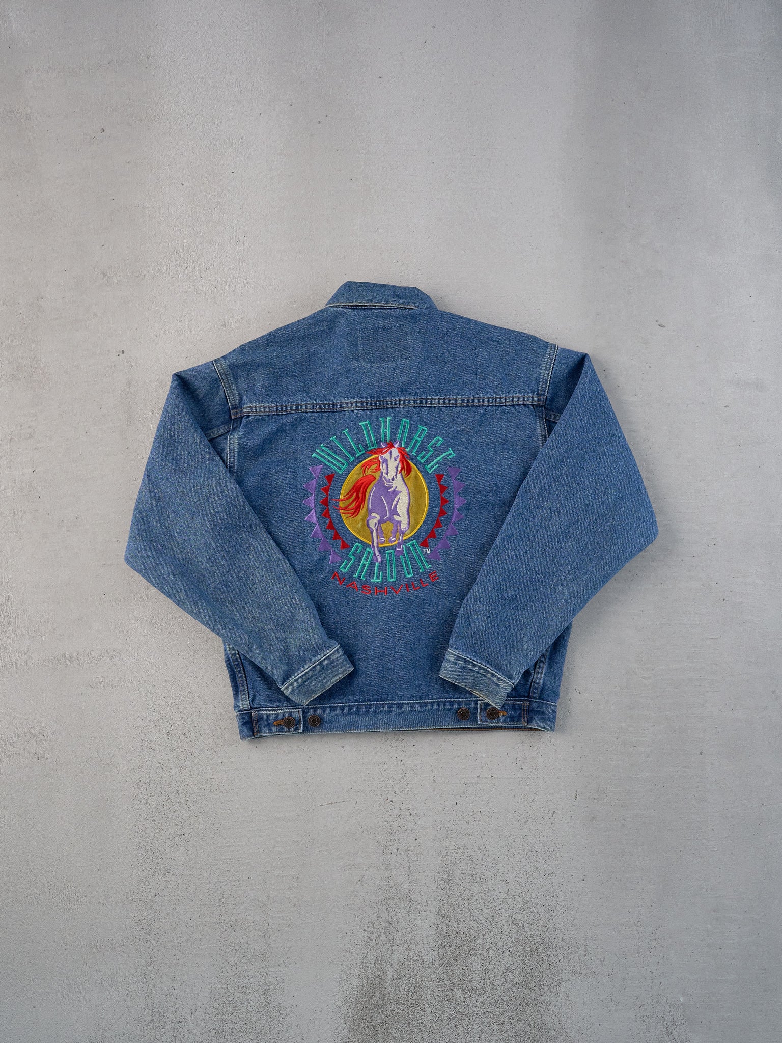 Vintage 94' Blue Wild Horse Saloon Nashville Denim Jacket (M)