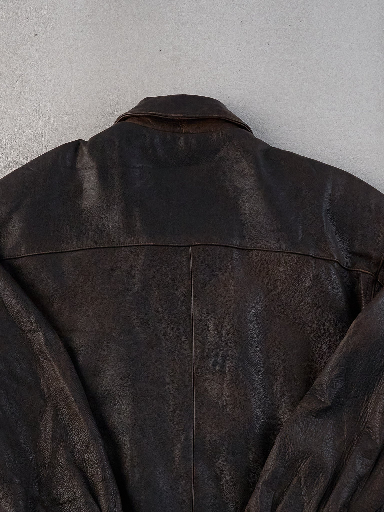 Vintage 80s Brown Adventure Bound Leather Jacket (L)