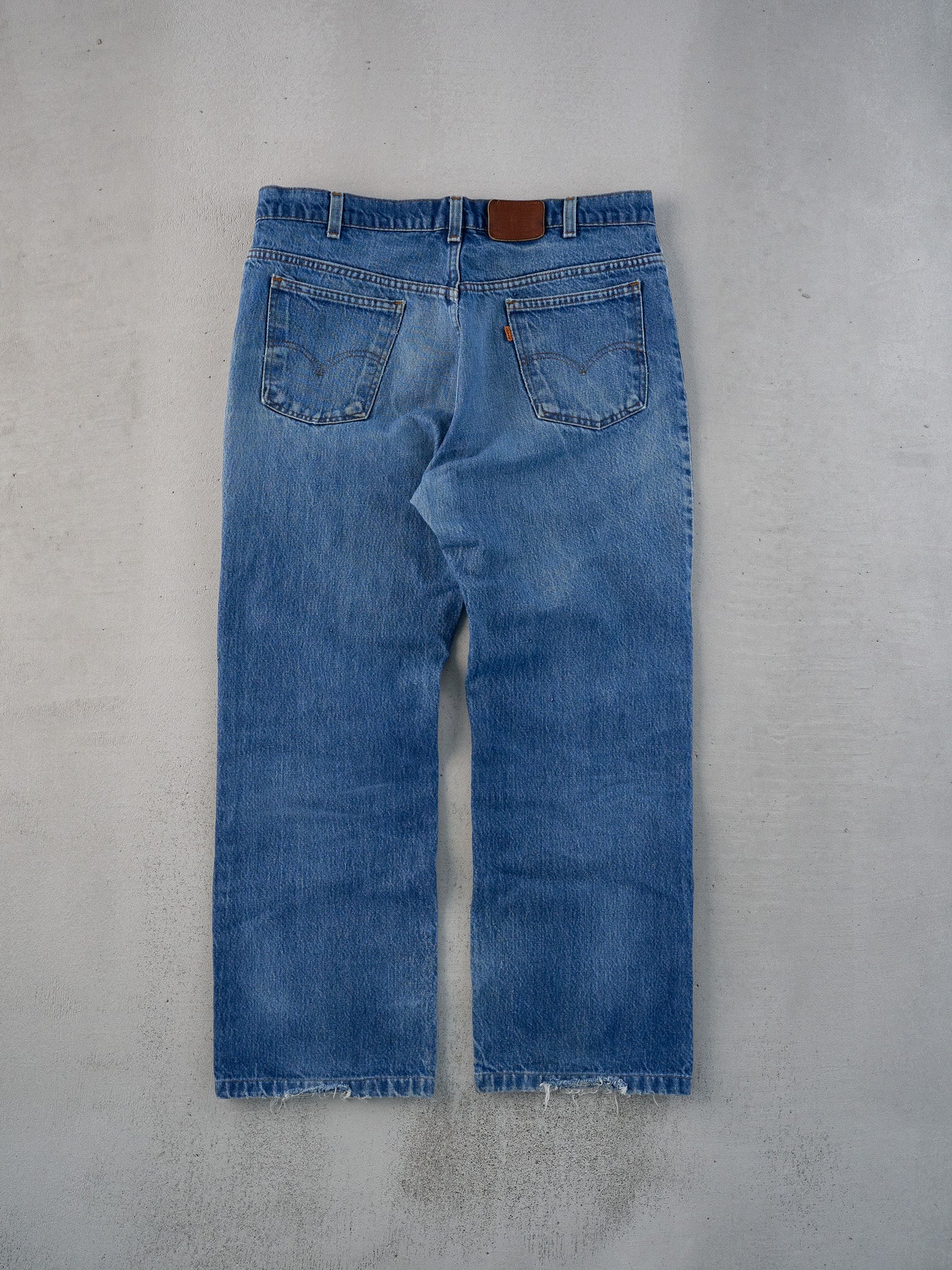 Vintage 70s Dark Blue Levi's 506 Denim Jeans (36x29)