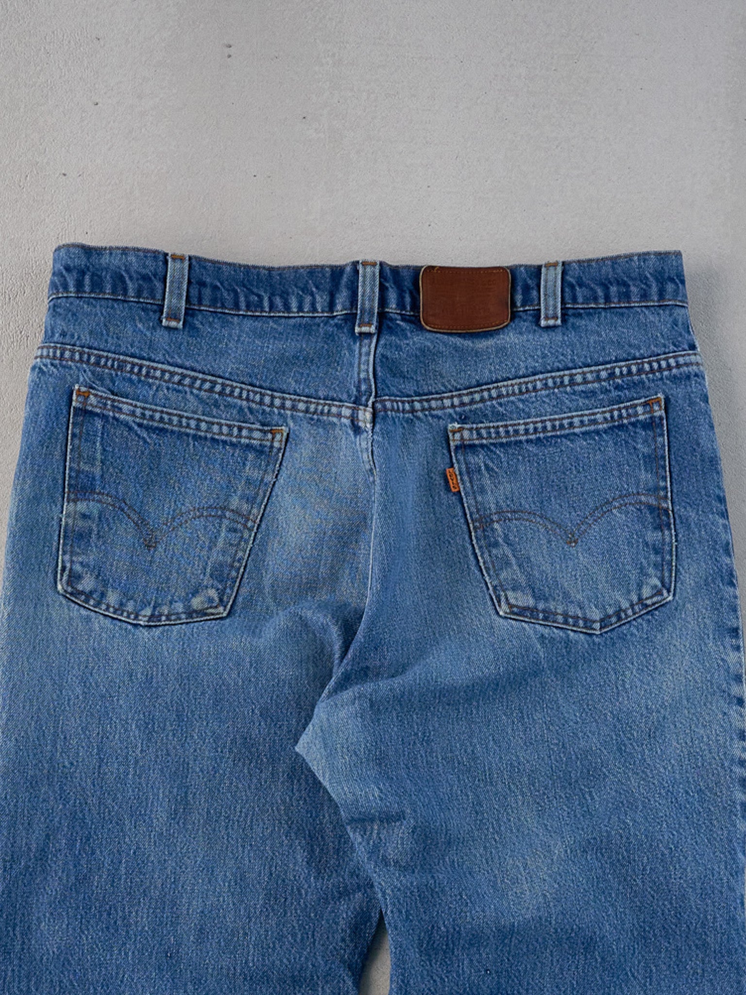 Vintage 70s Dark Blue Levi's 506 Denim Jeans (36x29)