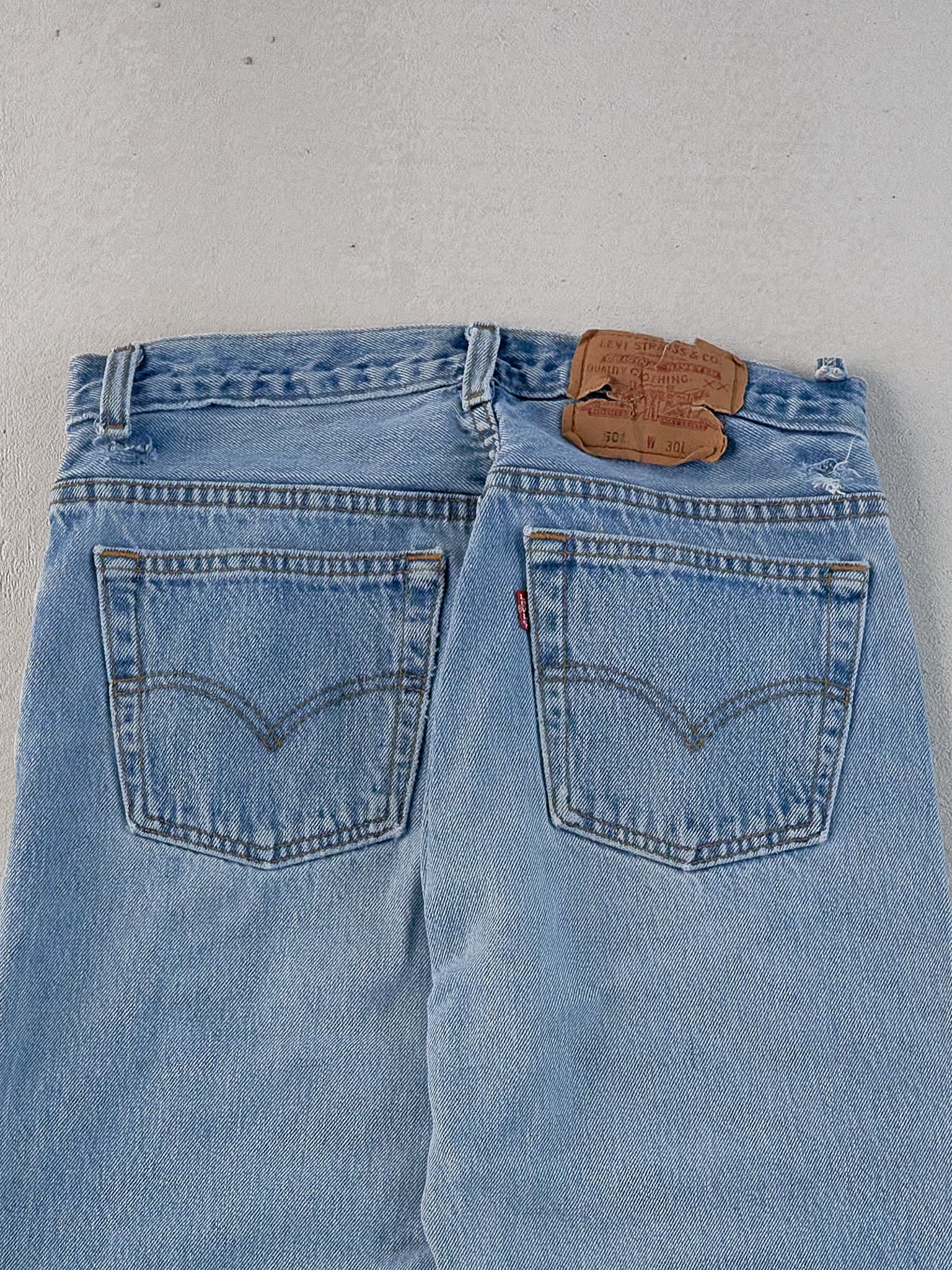 Vintage 90s Blue Levi's 501 Denim Jeans (28x29)