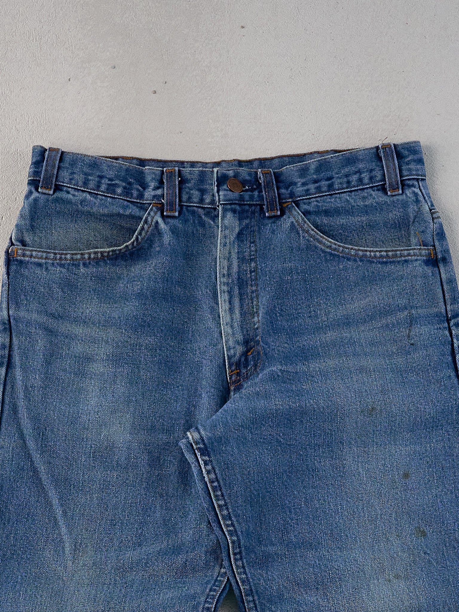 Vintage 70s Dark Blue Levi's 506 Denim Jeans (31x34)