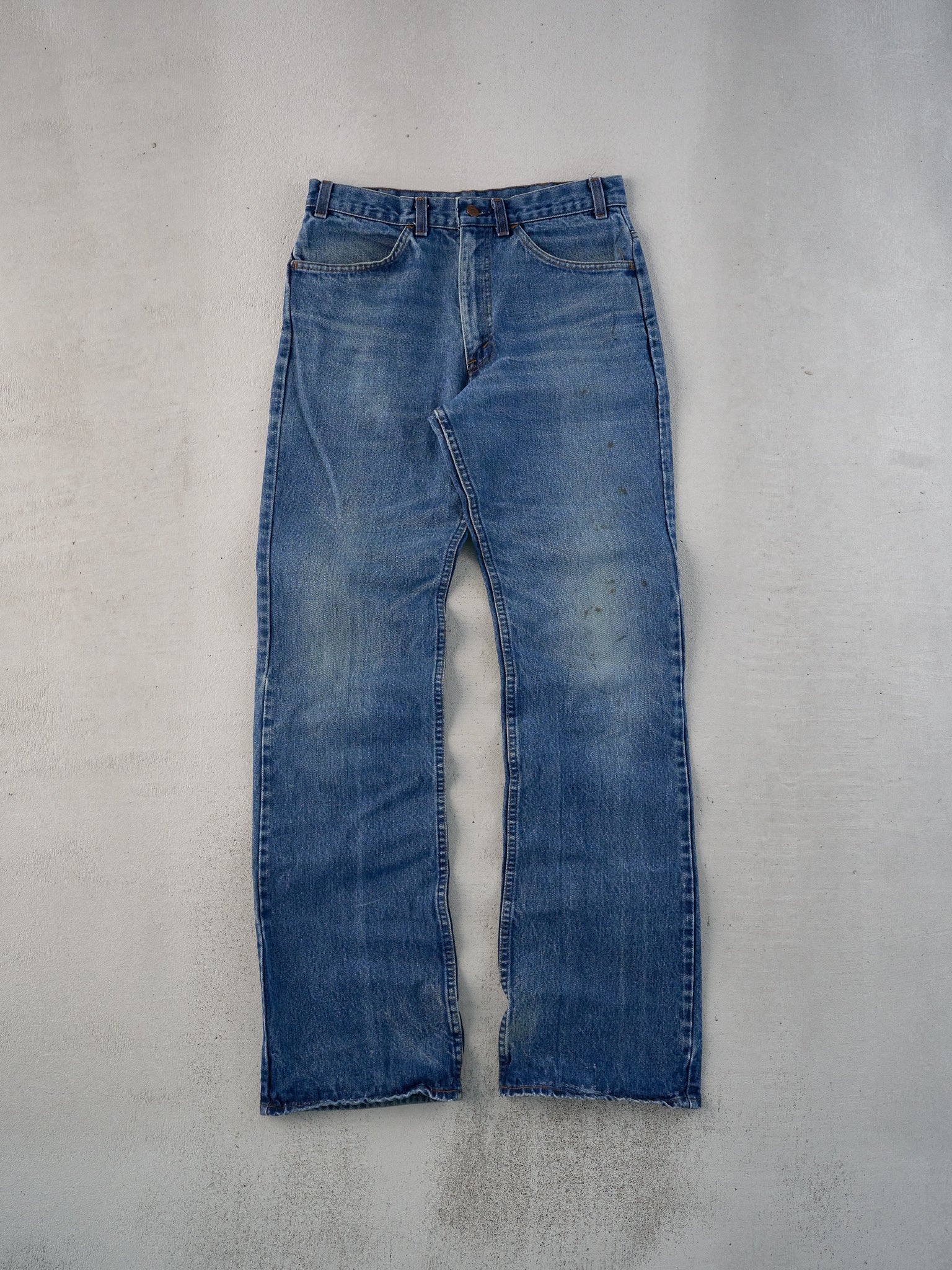 Vintage 70s Dark Blue Levi's 506 Denim Jeans (31x34)
