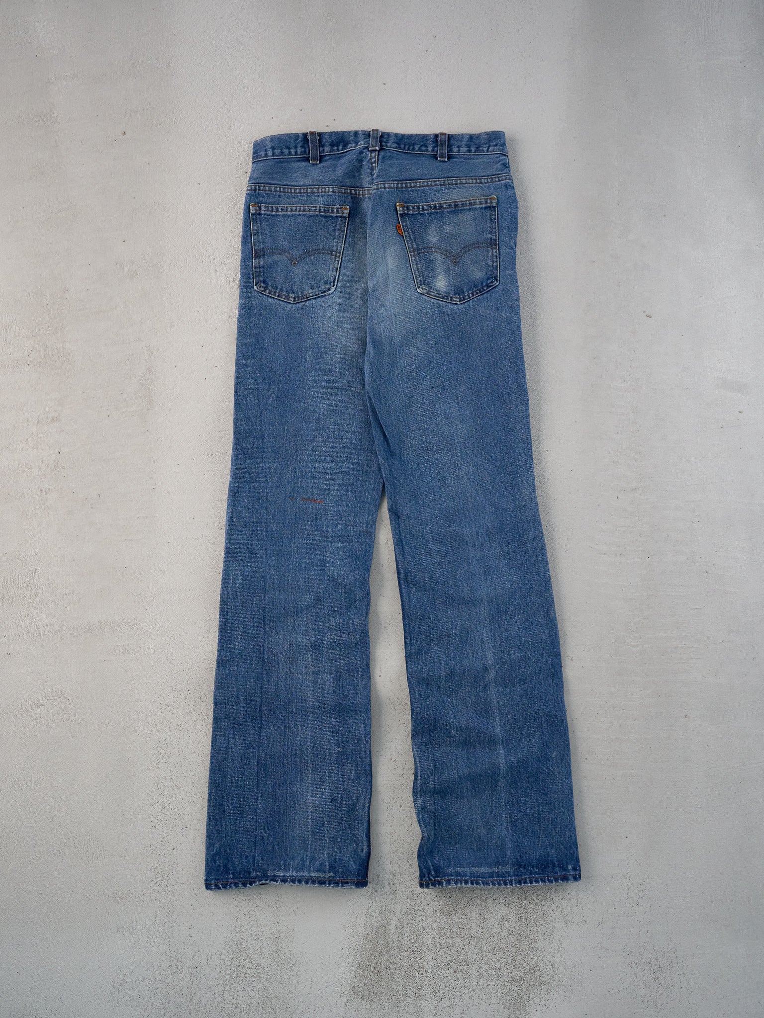 Vintage 70s Dark Blue Levi's 506 Denim Jeans (31x34)