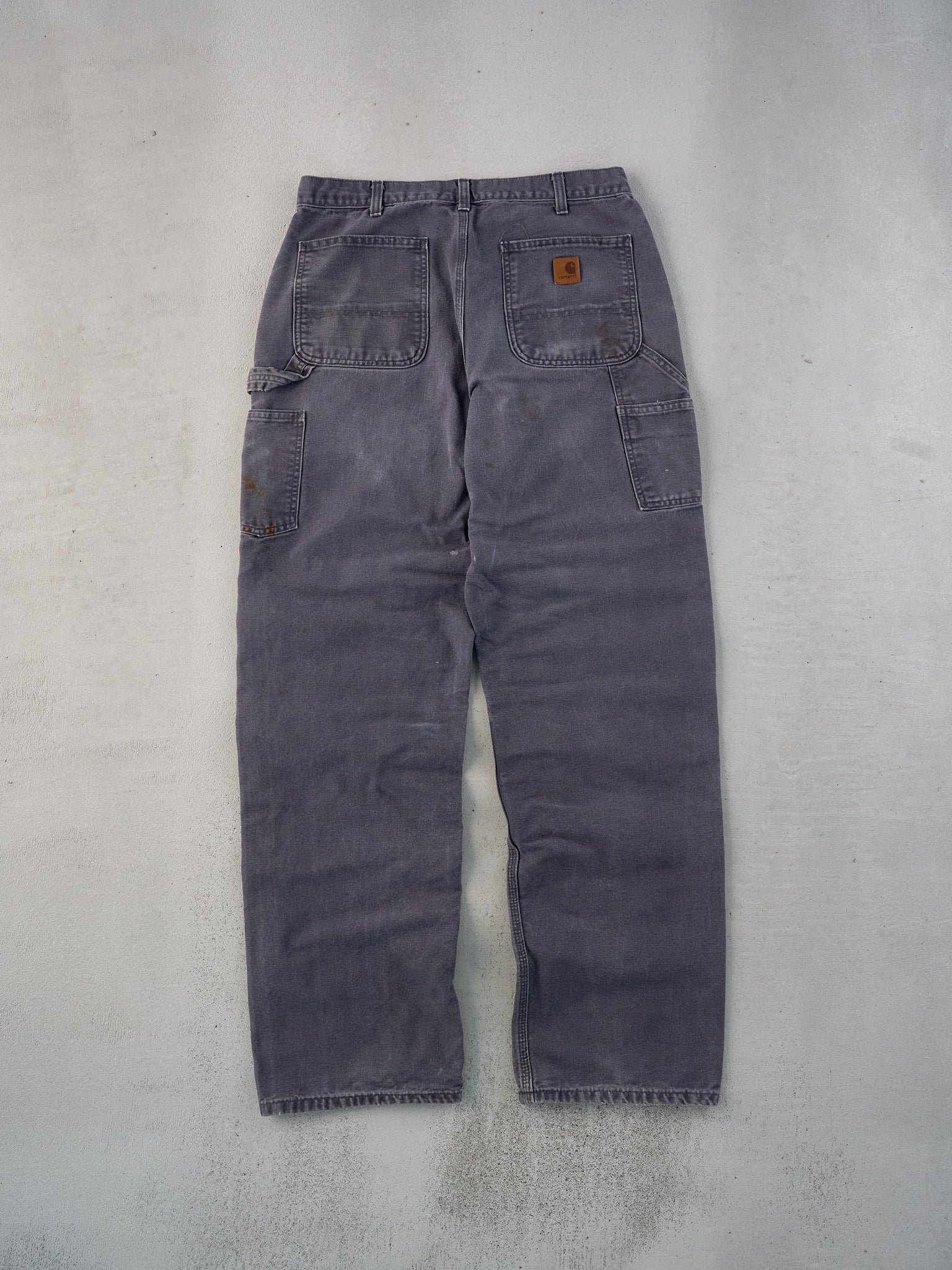 Vintage 90s Grey Carhartt Workwear Carpenter Pants (32x33)