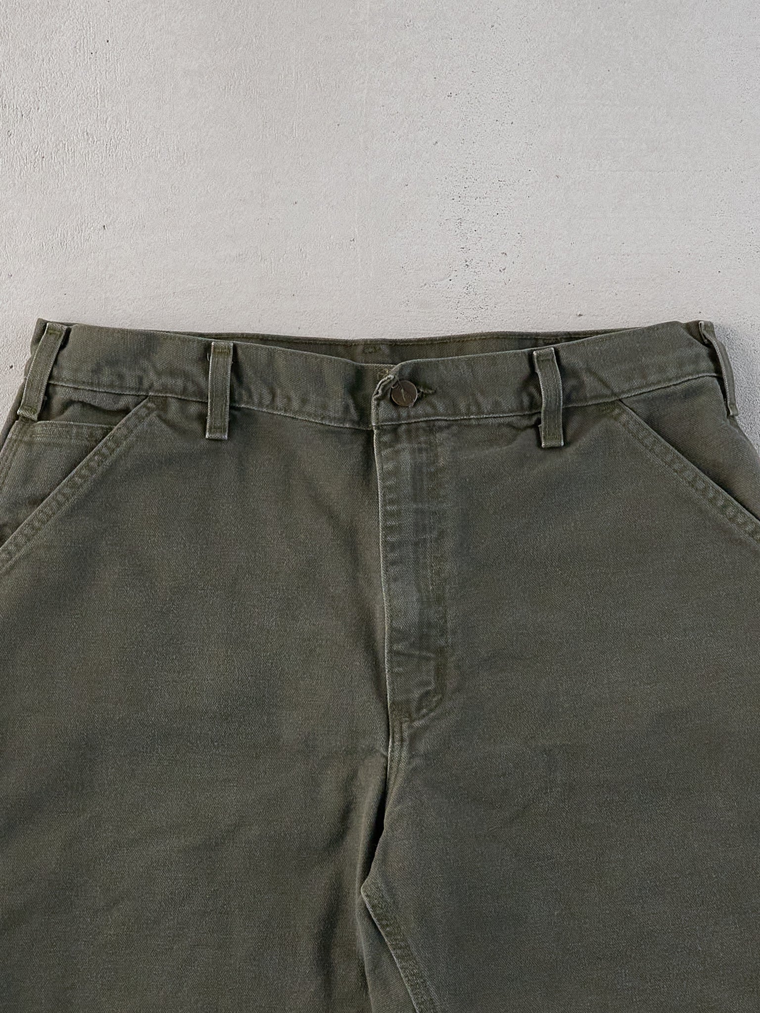 Vintage 90s Sage Green Carhartt Workwear Shorts (34x8)