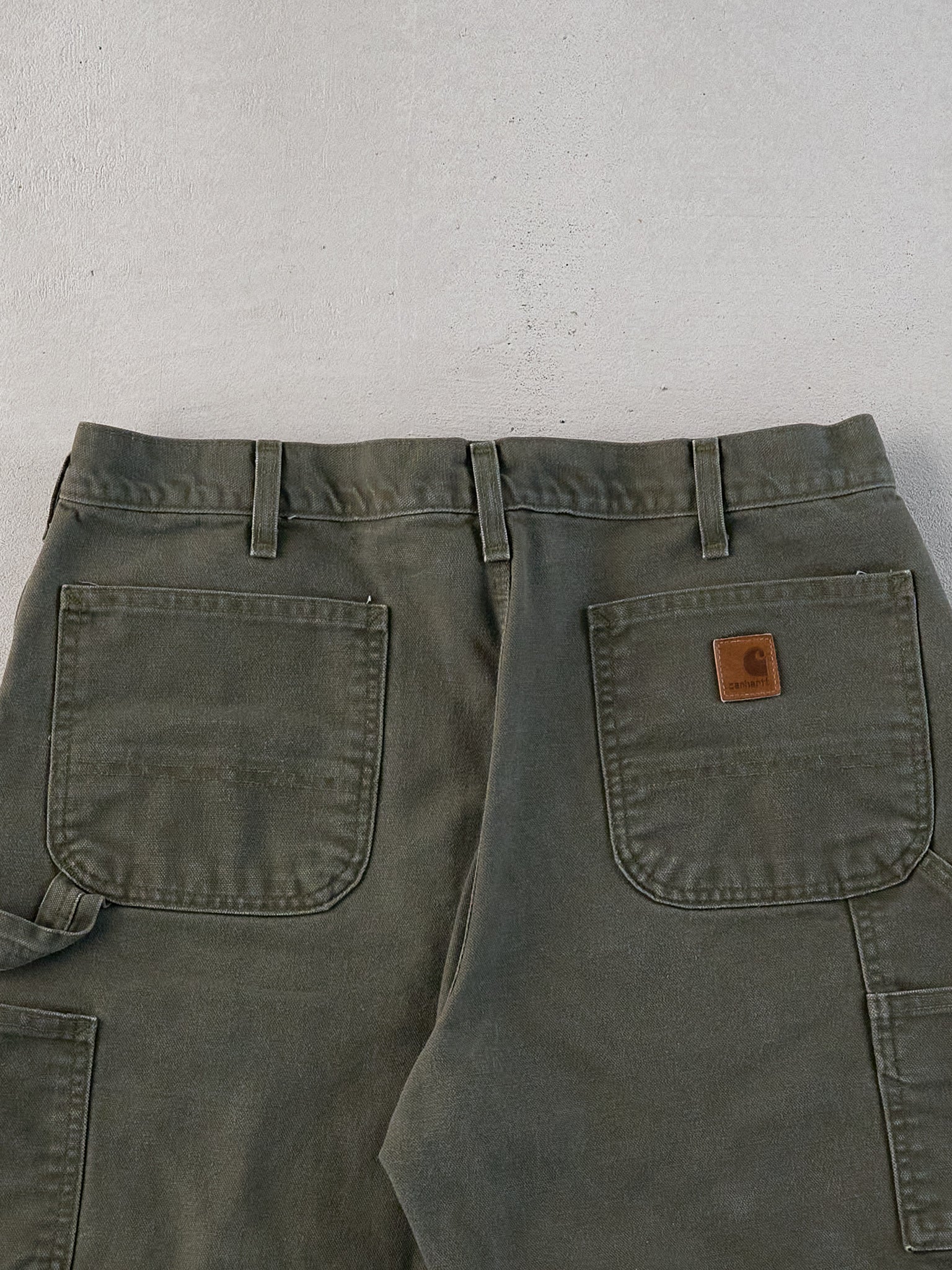 Vintage 90s Sage Green Carhartt Workwear Shorts (34x8)