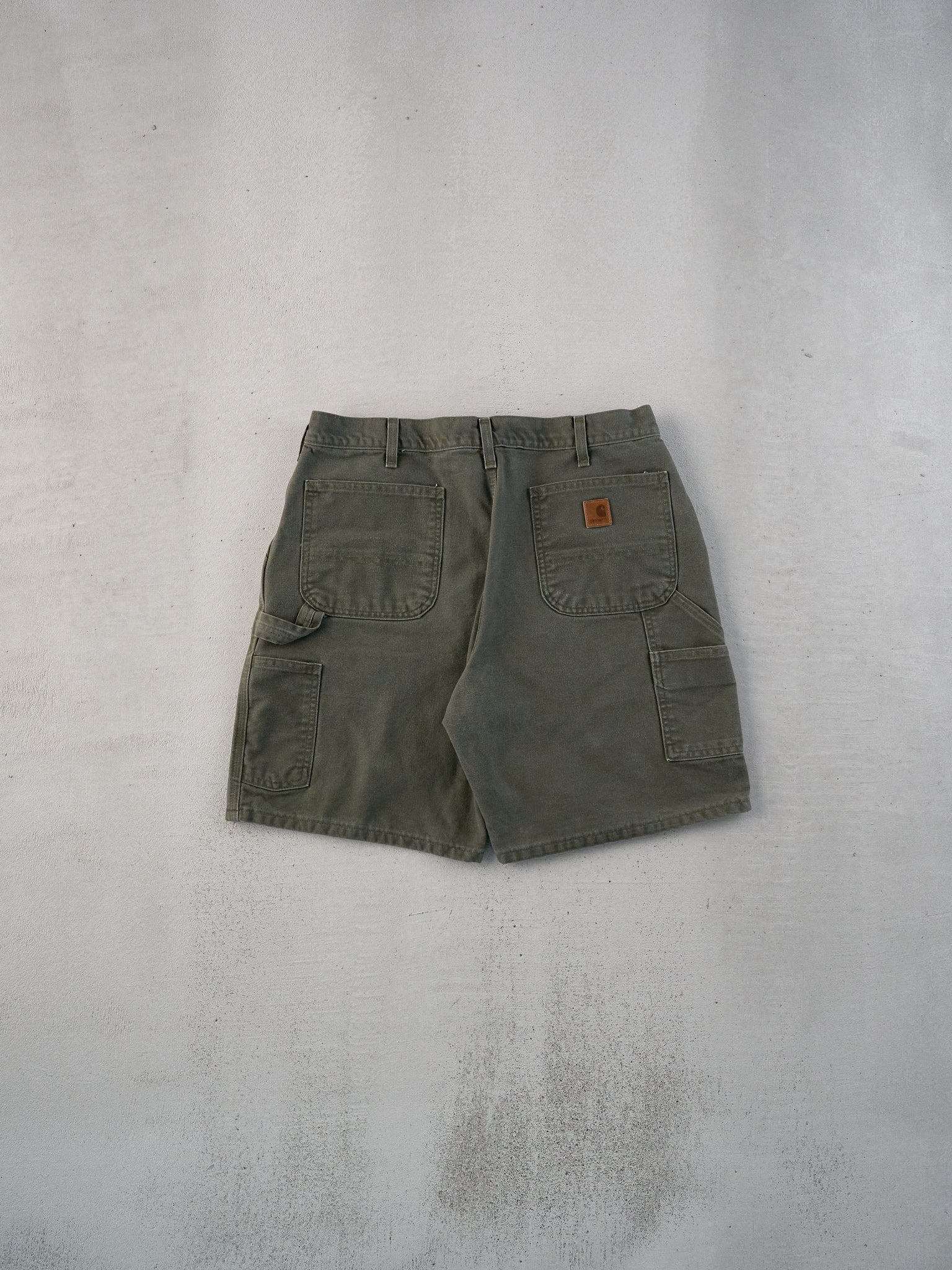 Vintage 90s Sage Green Carhartt Workwear Shorts (34x8)