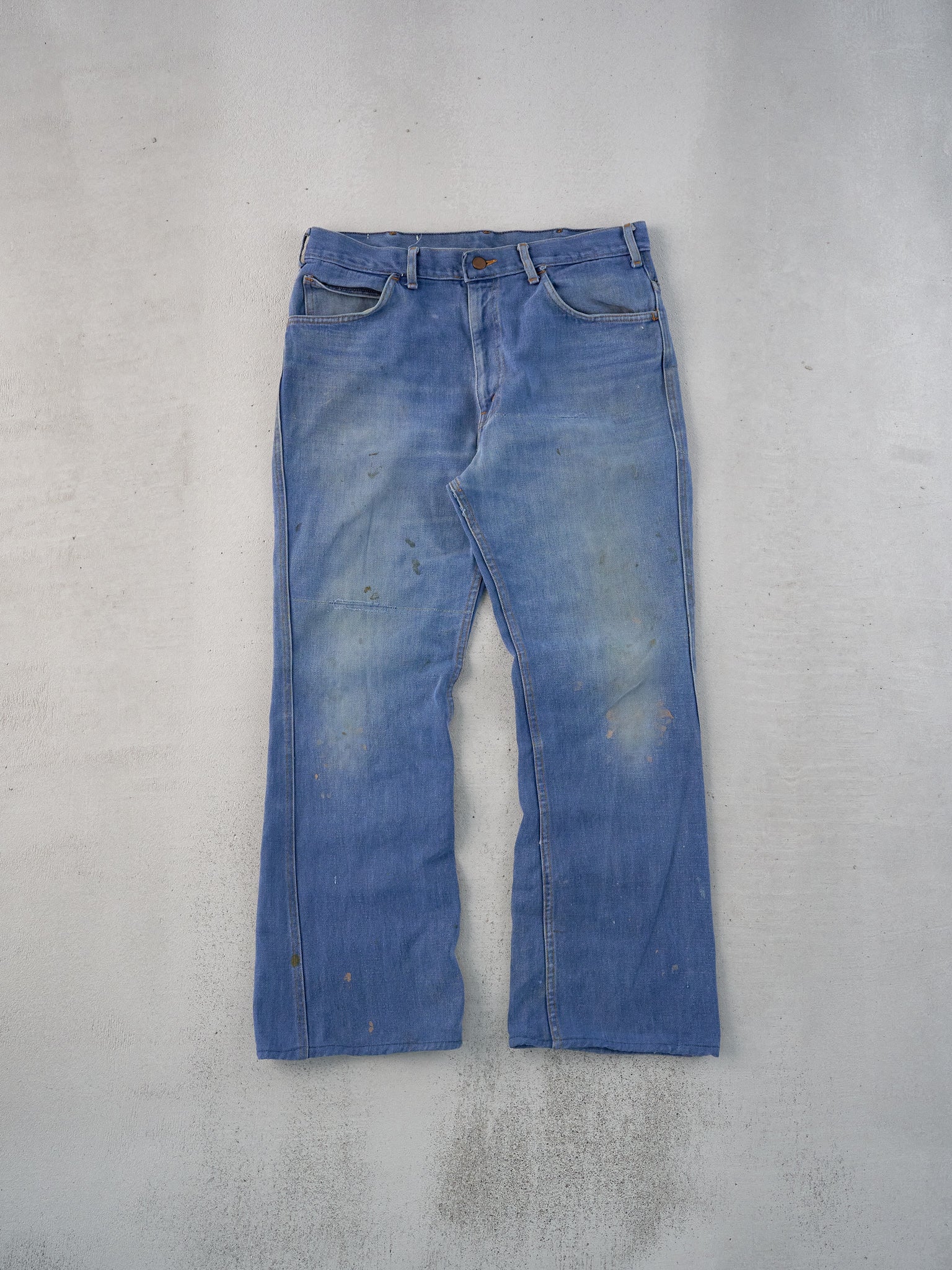 Vintage 70s Blue Jack Spratt Denim Flared Jeans (33x29)