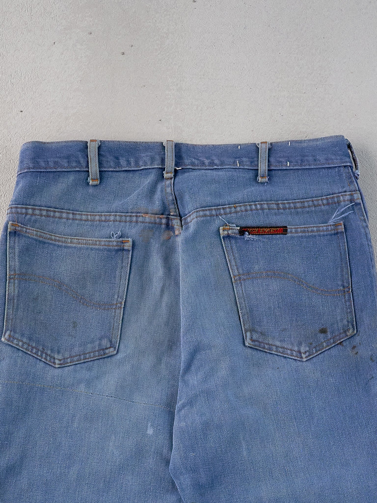 Vintage 70s Blue Jack Spratt Denim Flared Jeans (33x29)