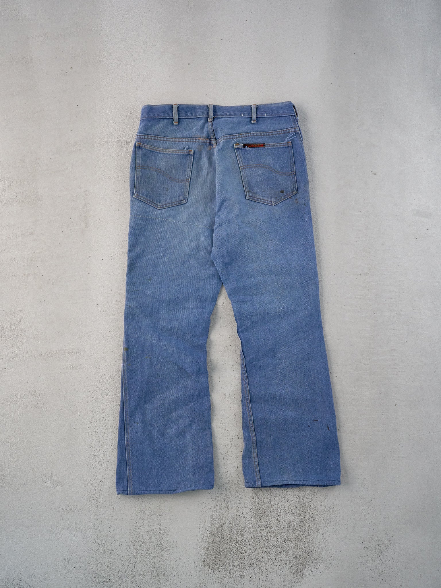 Vintage 70s Blue Jack Spratt Denim Flared Jeans (33x29)