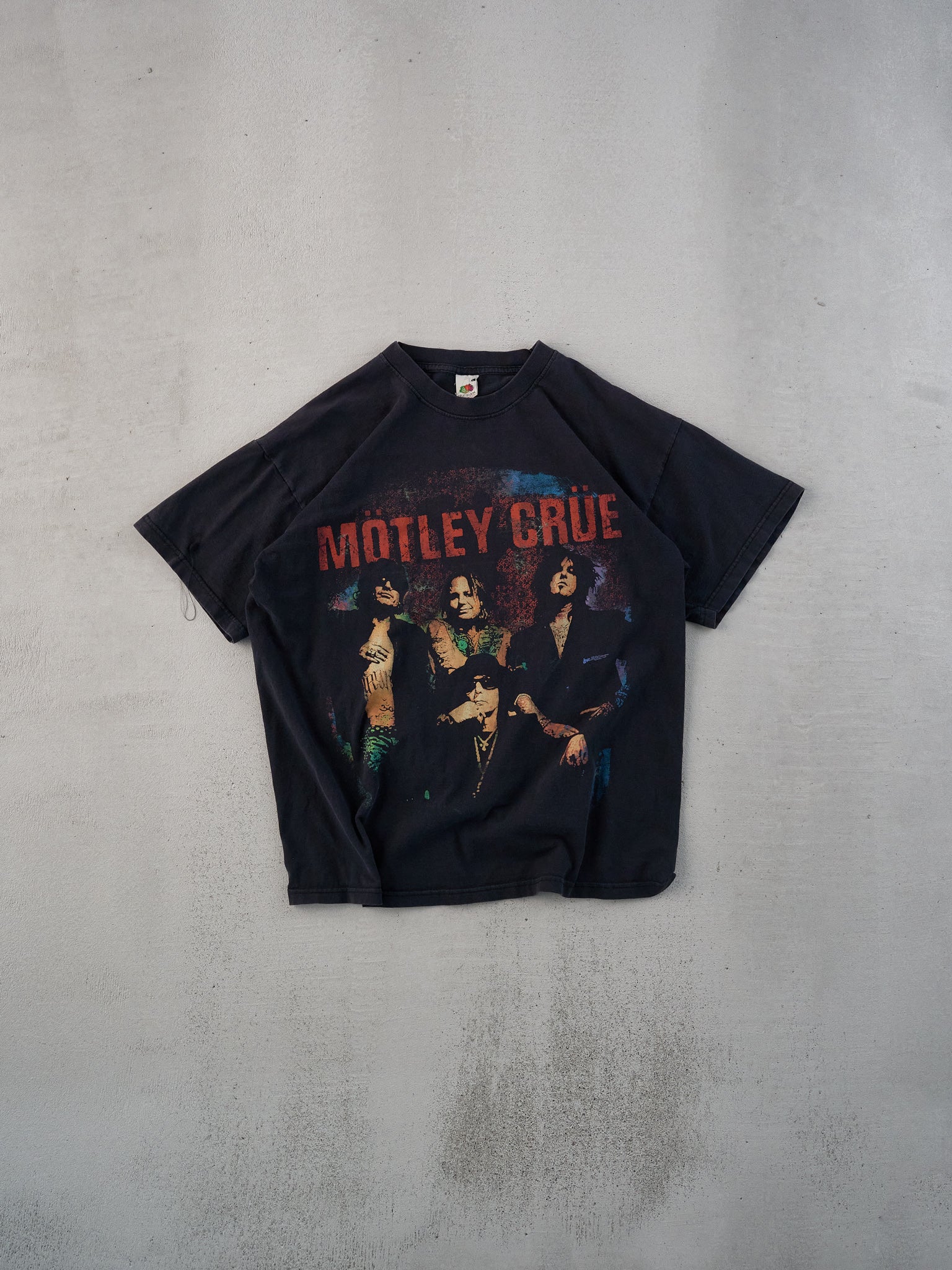 Vintage 05' Washed Black Motley Crue Band Graphic Tee